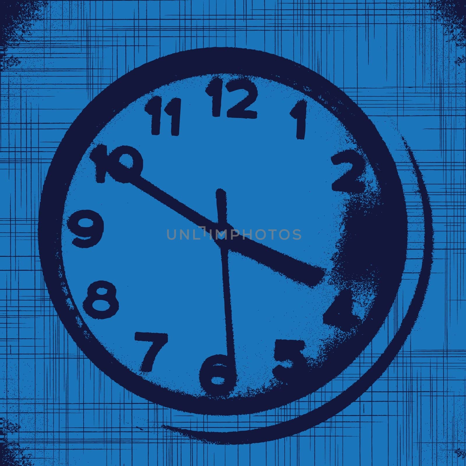 Grunge backgroudn with wall watch
