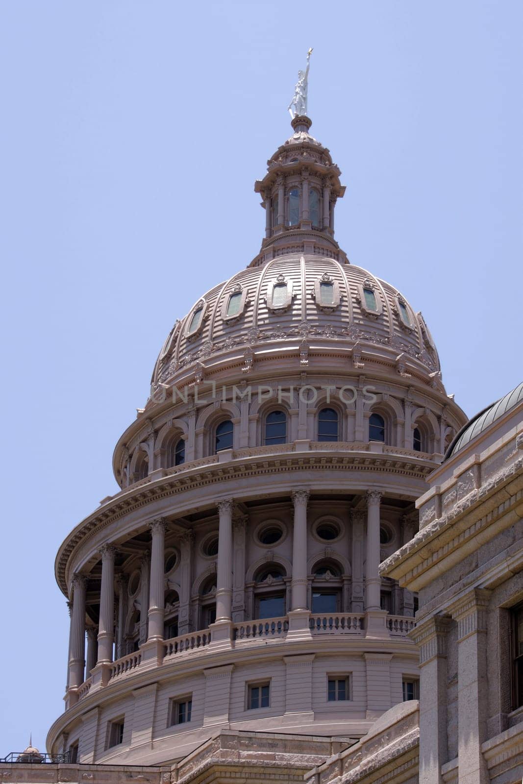The Capitol in Austin,Texas in portrait format