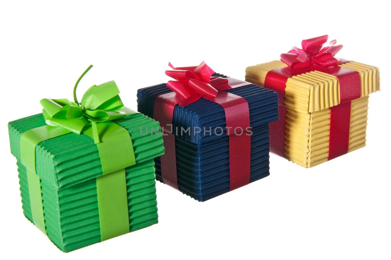 Christmas gift box on a white background