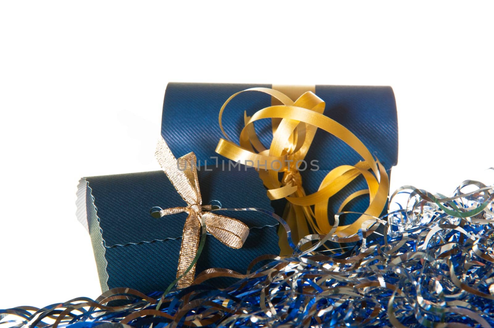 Christmas gift box on a white background
