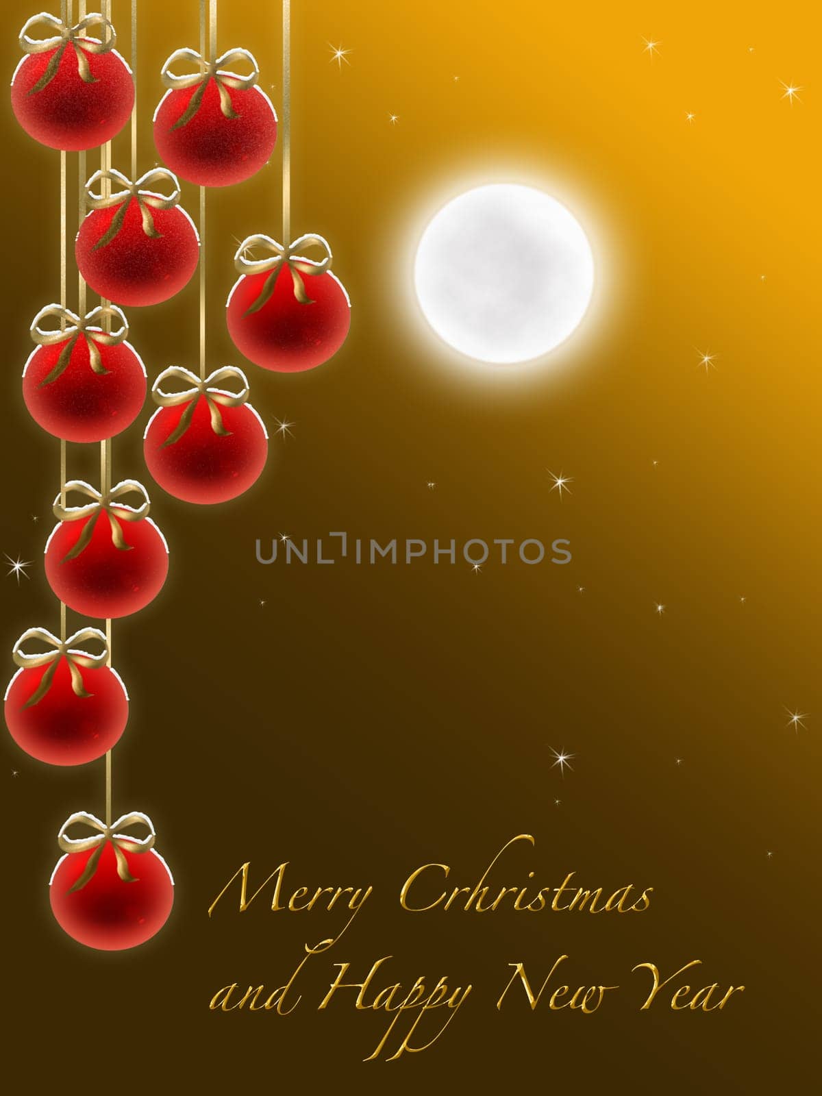 a greeting card on a green background gradient