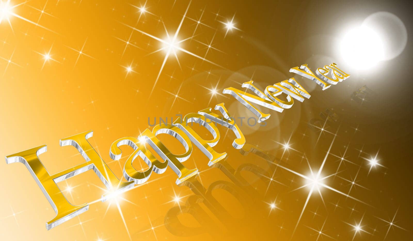 Year 2013 written with colored balls on a blue background