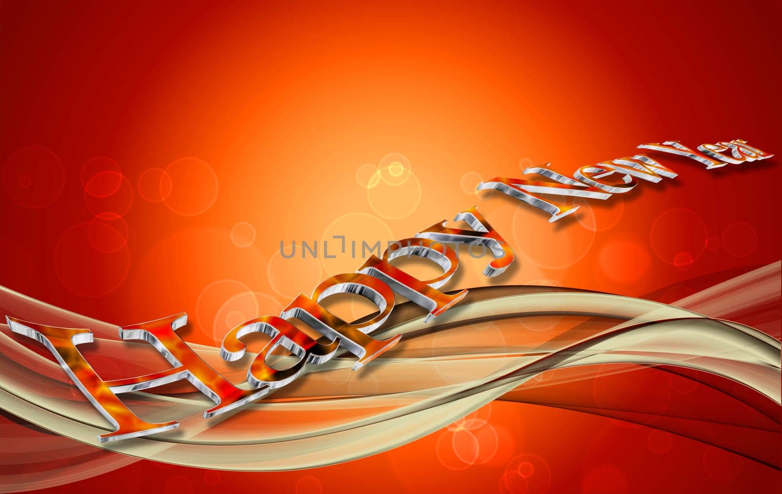 an  abstract background with written new year