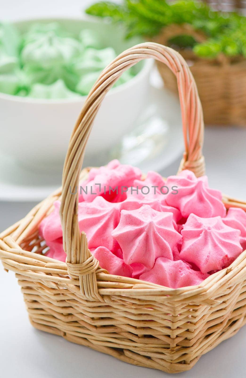 pastel colors of Meringue cookies