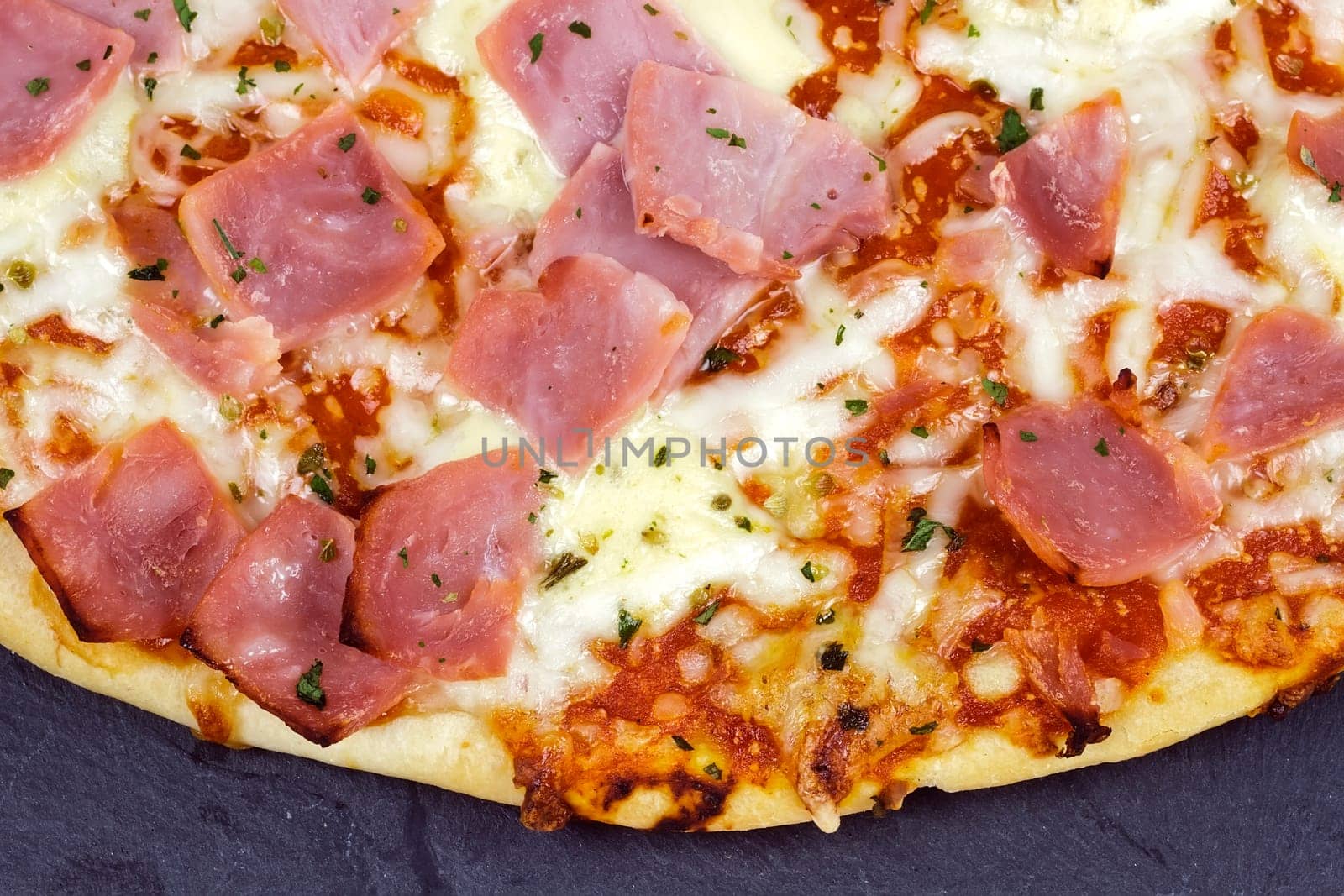 Pizza with tomatoes, cheese and eggplant white background