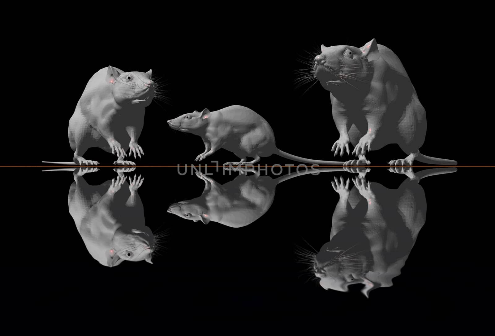 three mice