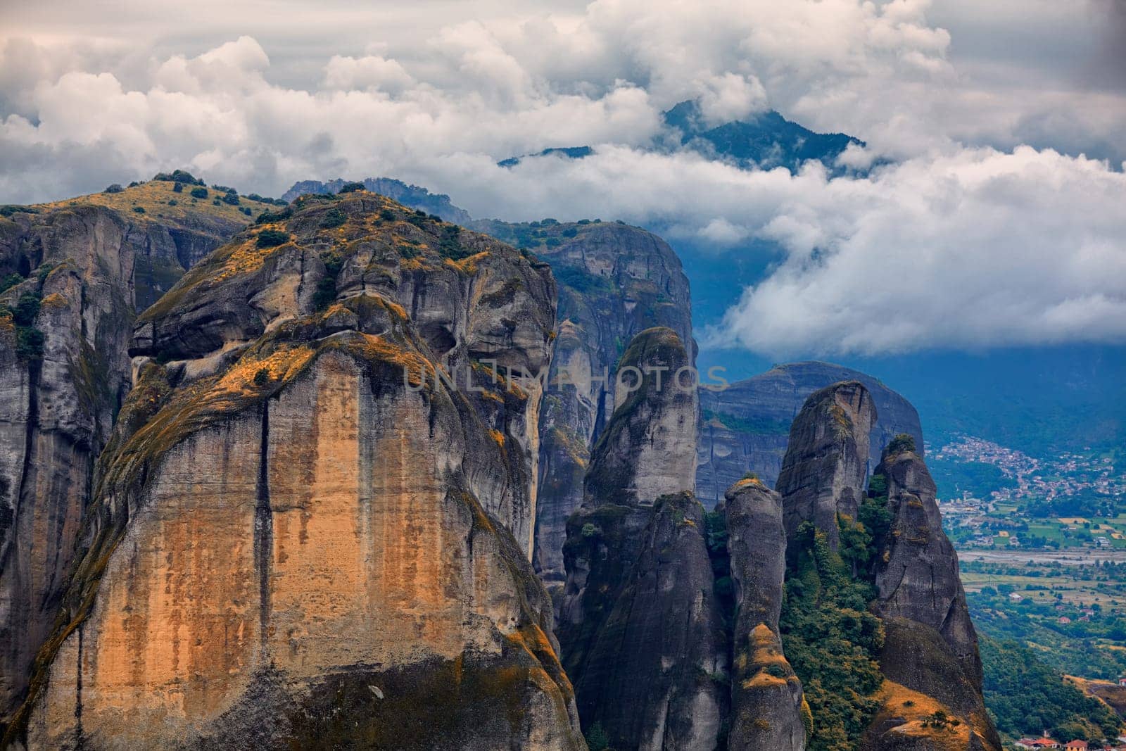 Amazing landscape at Meteora, Trikala region, Greece.