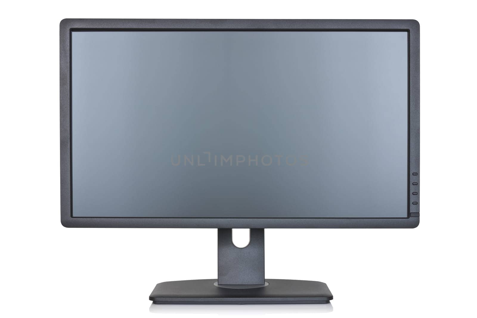 Lcd flat monitor, isolated on a white background