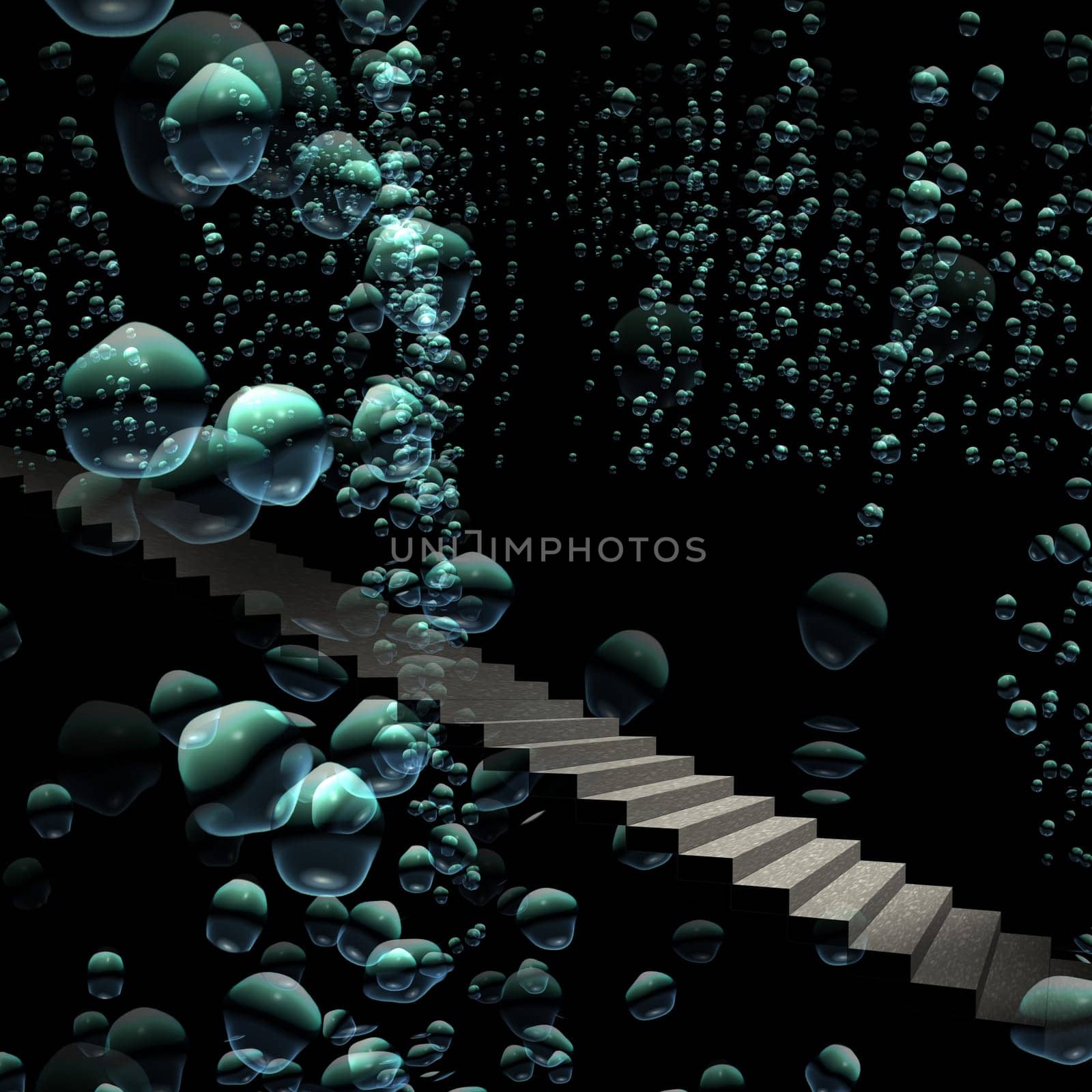 Virtual three-dimensional ladder for adv or others purpose use
