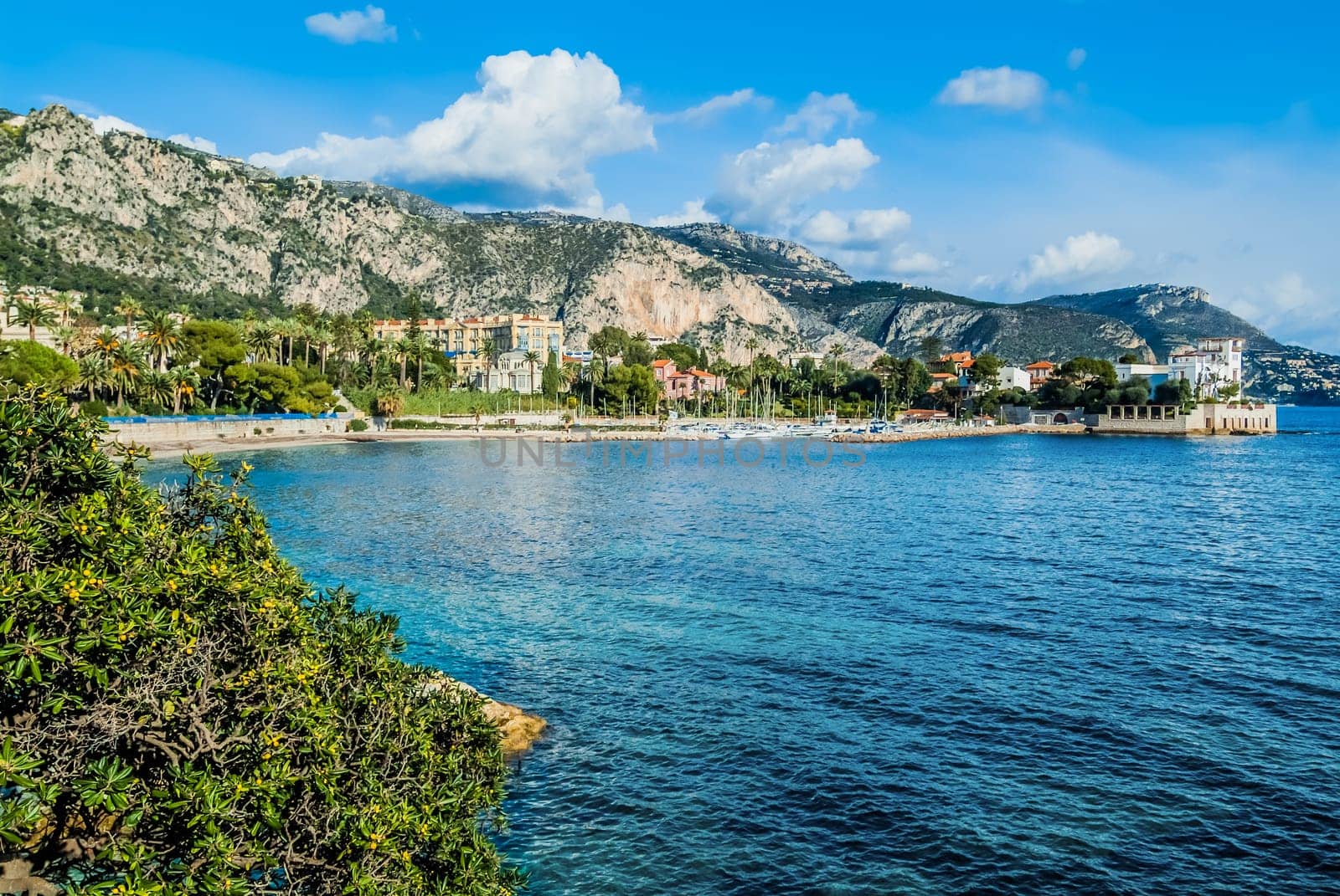Beaulieu bay in alpes maritimes french riviera France