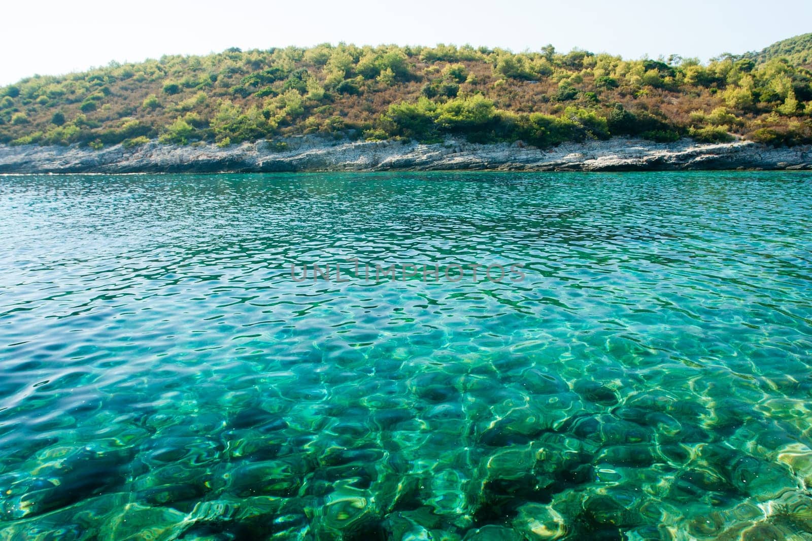 beautiful rocky beach in croatia