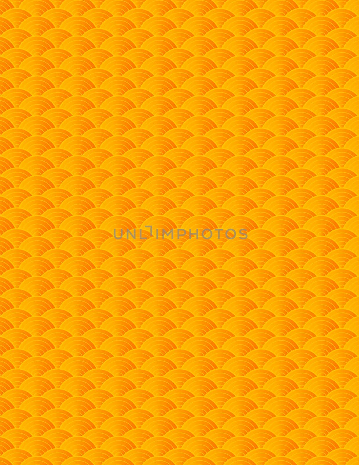 Chinese Japanese Asian Gold Fish Scale Pattern Background Illustration