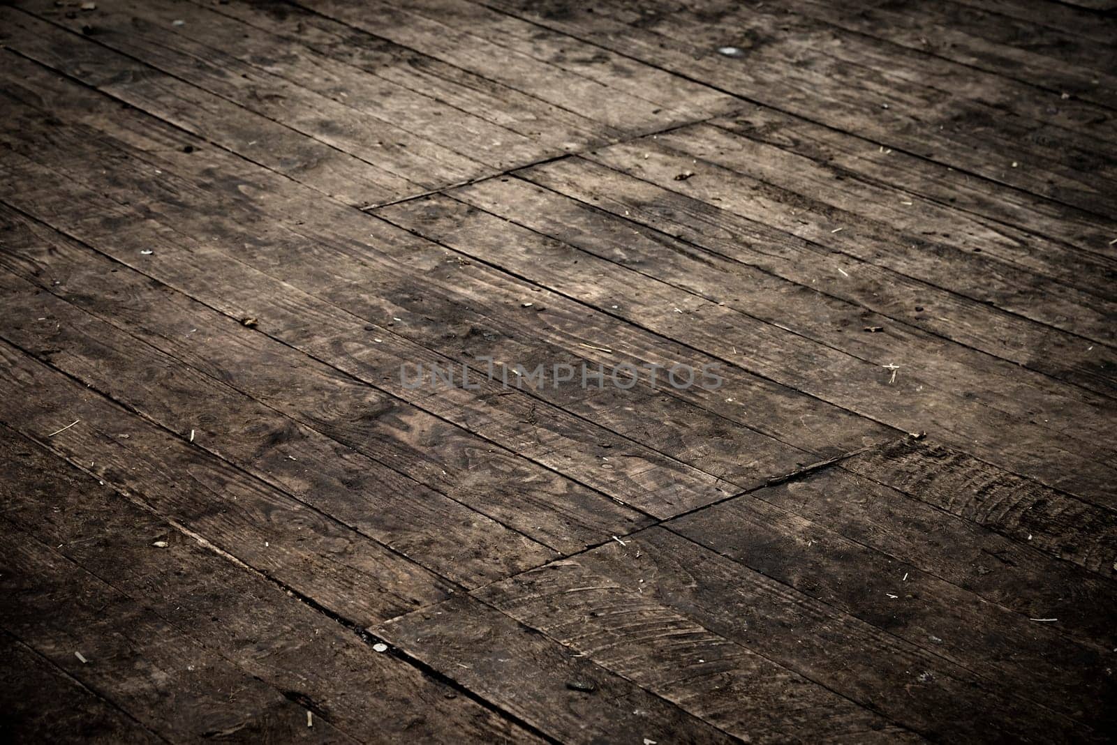 Grungy parquet, vintage look with vignette