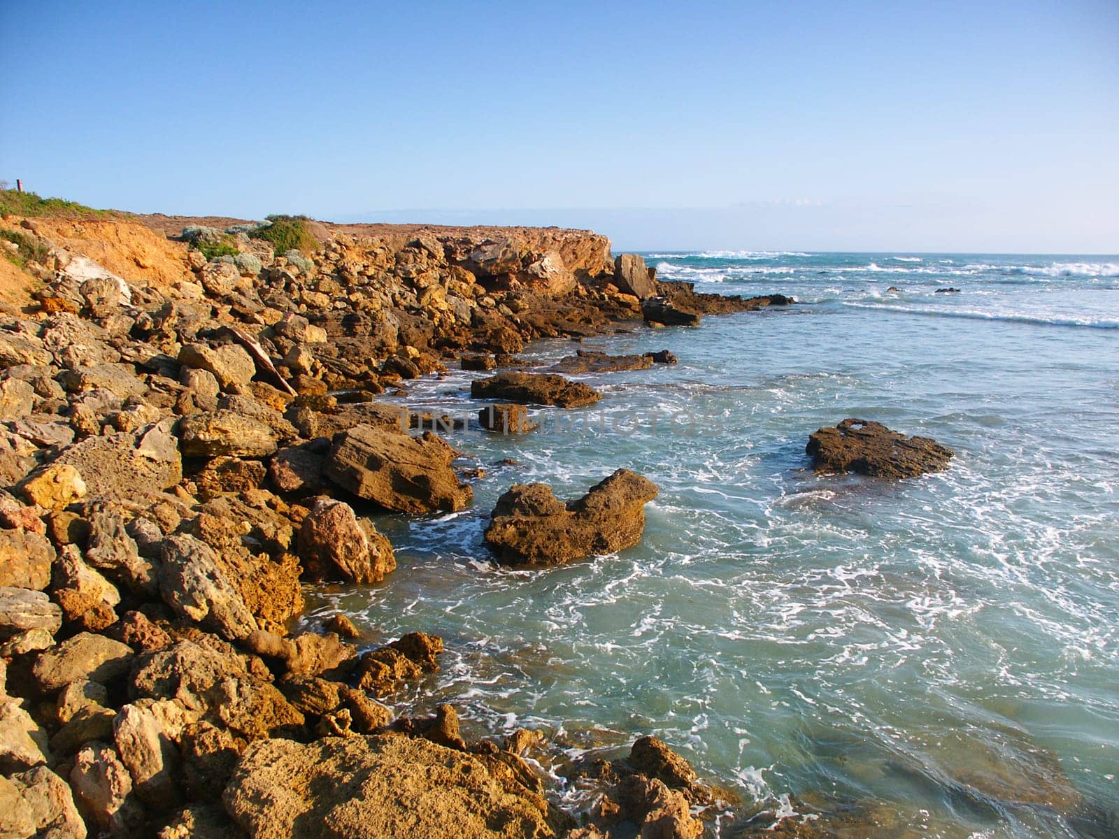 The rocky coastline of southern Australia near Warrnambool, Victoria.