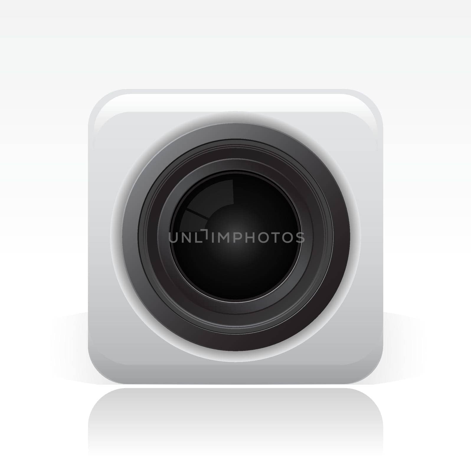 Vector illustration of camera lens
