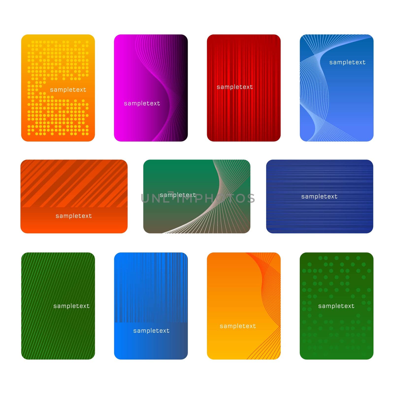 Vector illustration of business cards