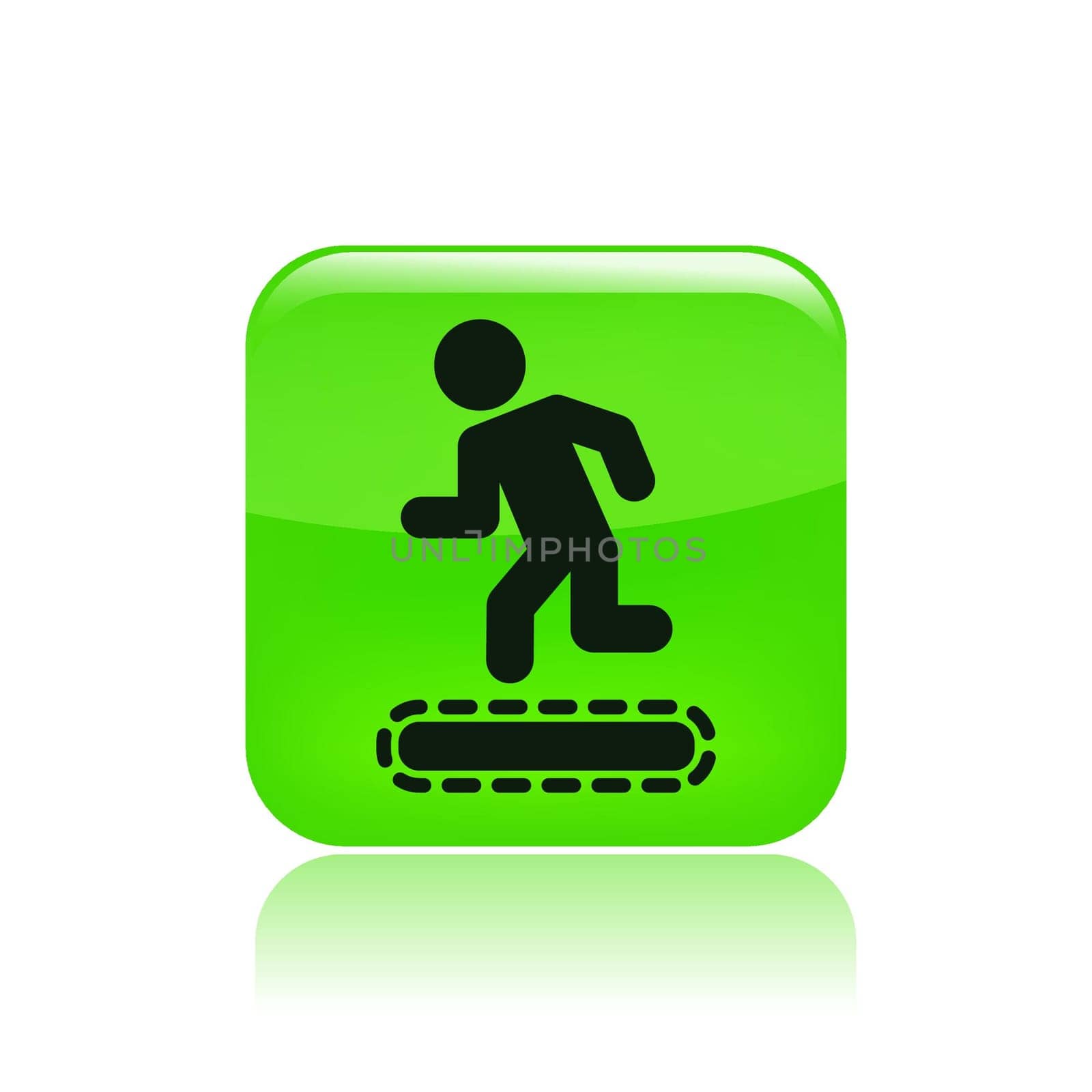 Vector illustration of tapis roulant icon