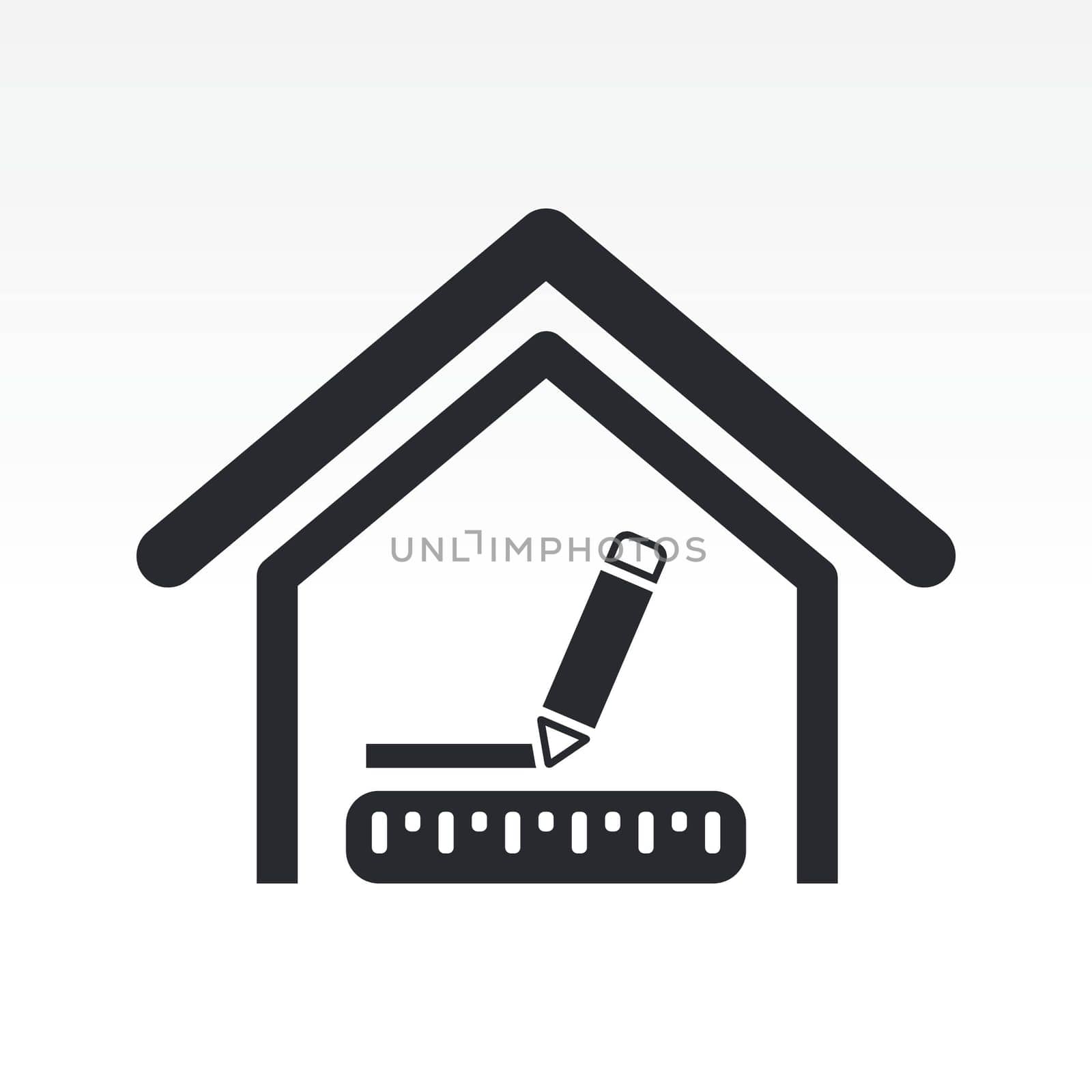 Vector illustration of house measures