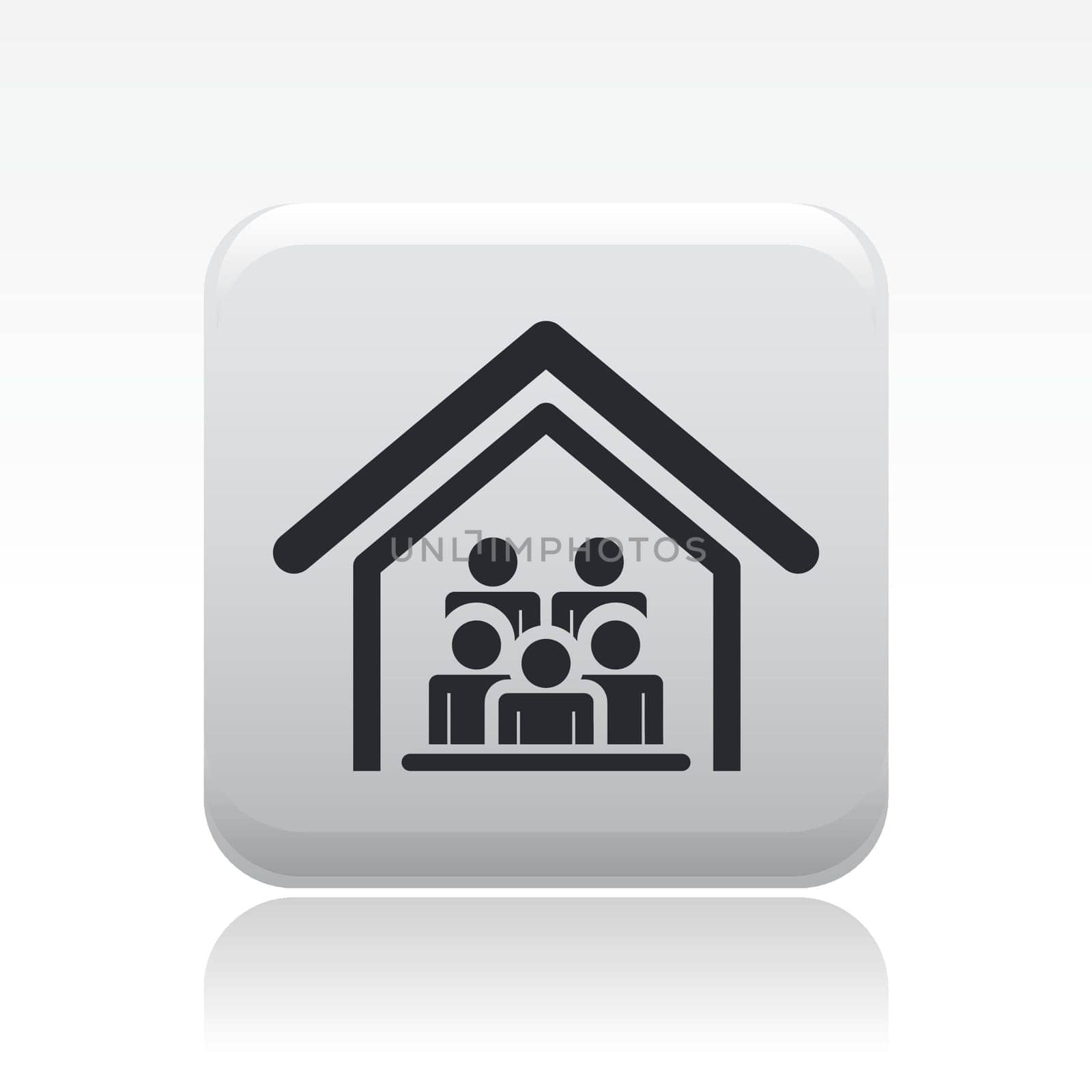 Vector illustration group of people who live together