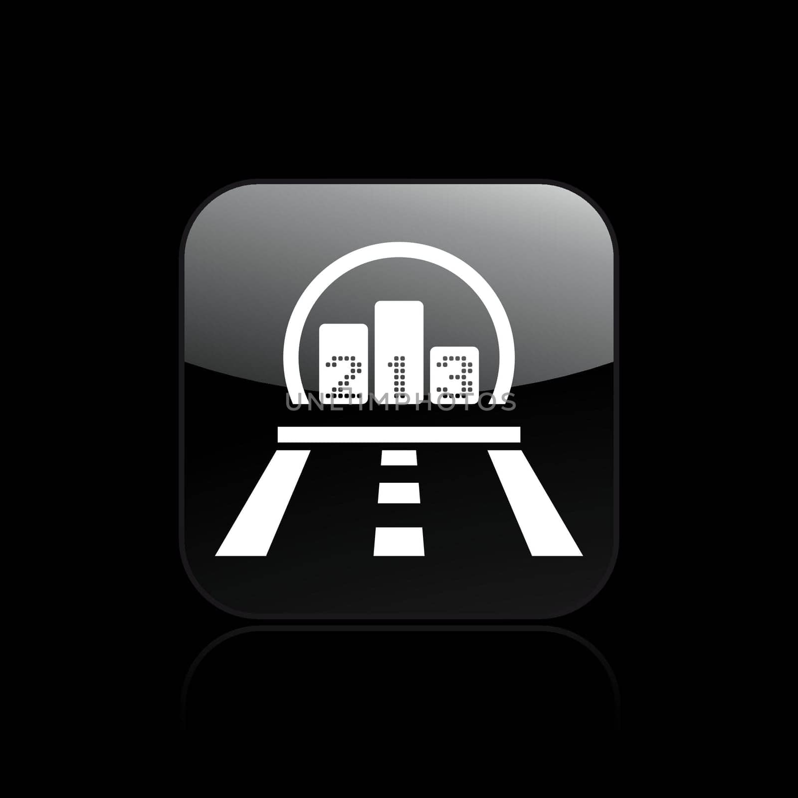 Vector illustration of single isolated race icon