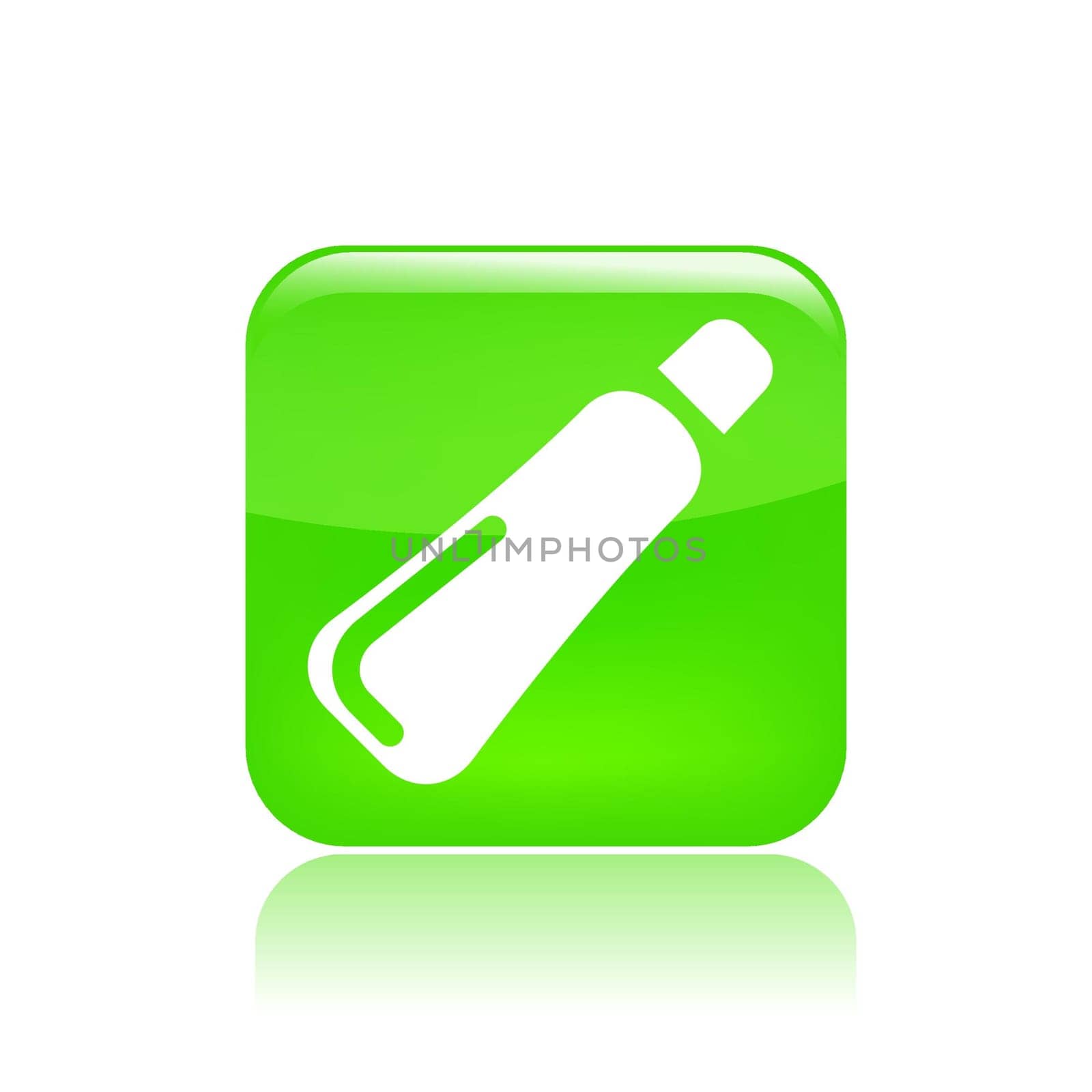 Vector illustration of single isolated tube icon