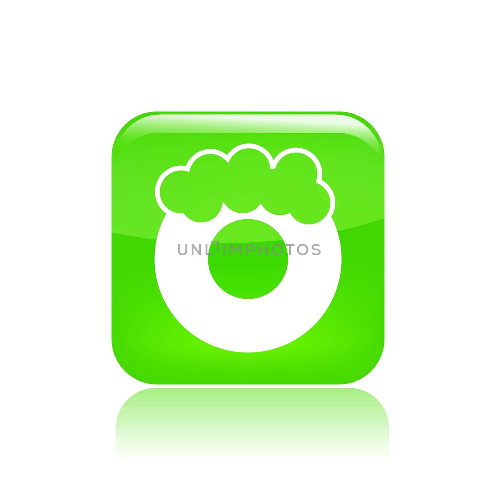 Vector illustration of single isolated donut icon