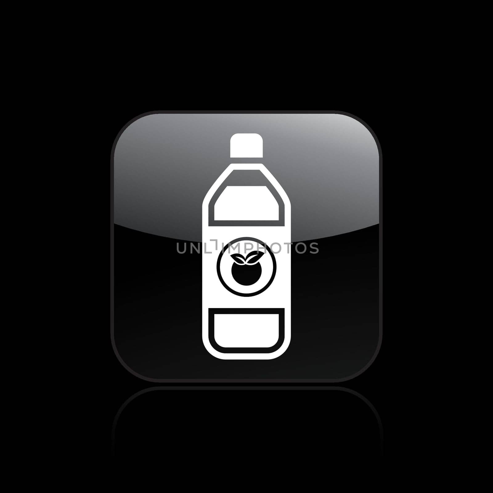 Vector illustration of single isolated fruit juice icon