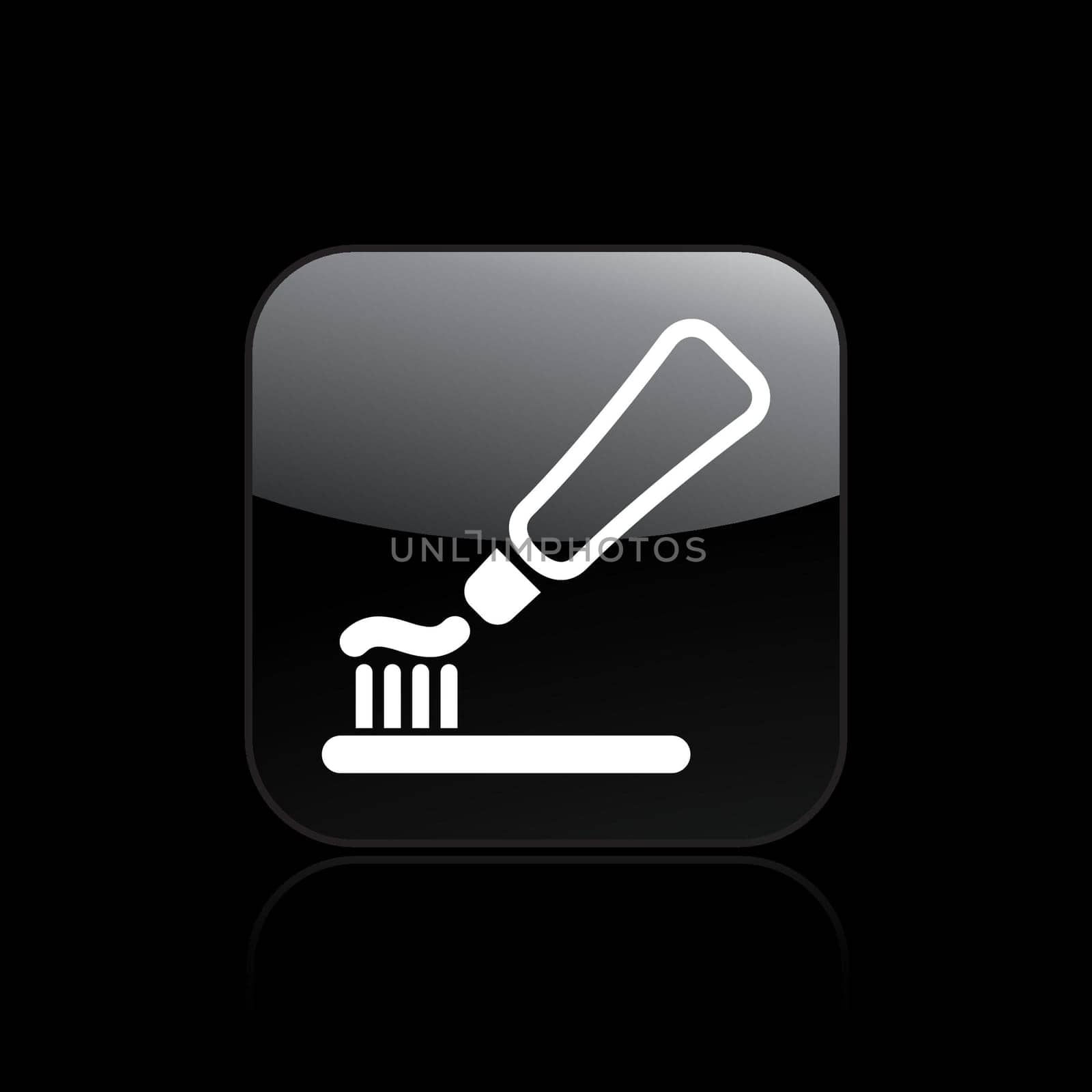 Vector illustration of toothpaste vector single icon