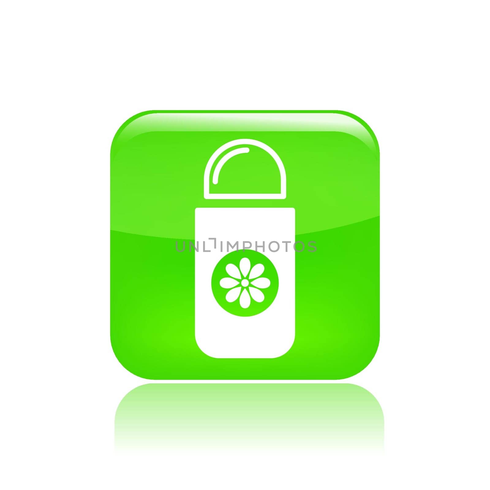 Vector illustration of single isolated deodorant concept icon