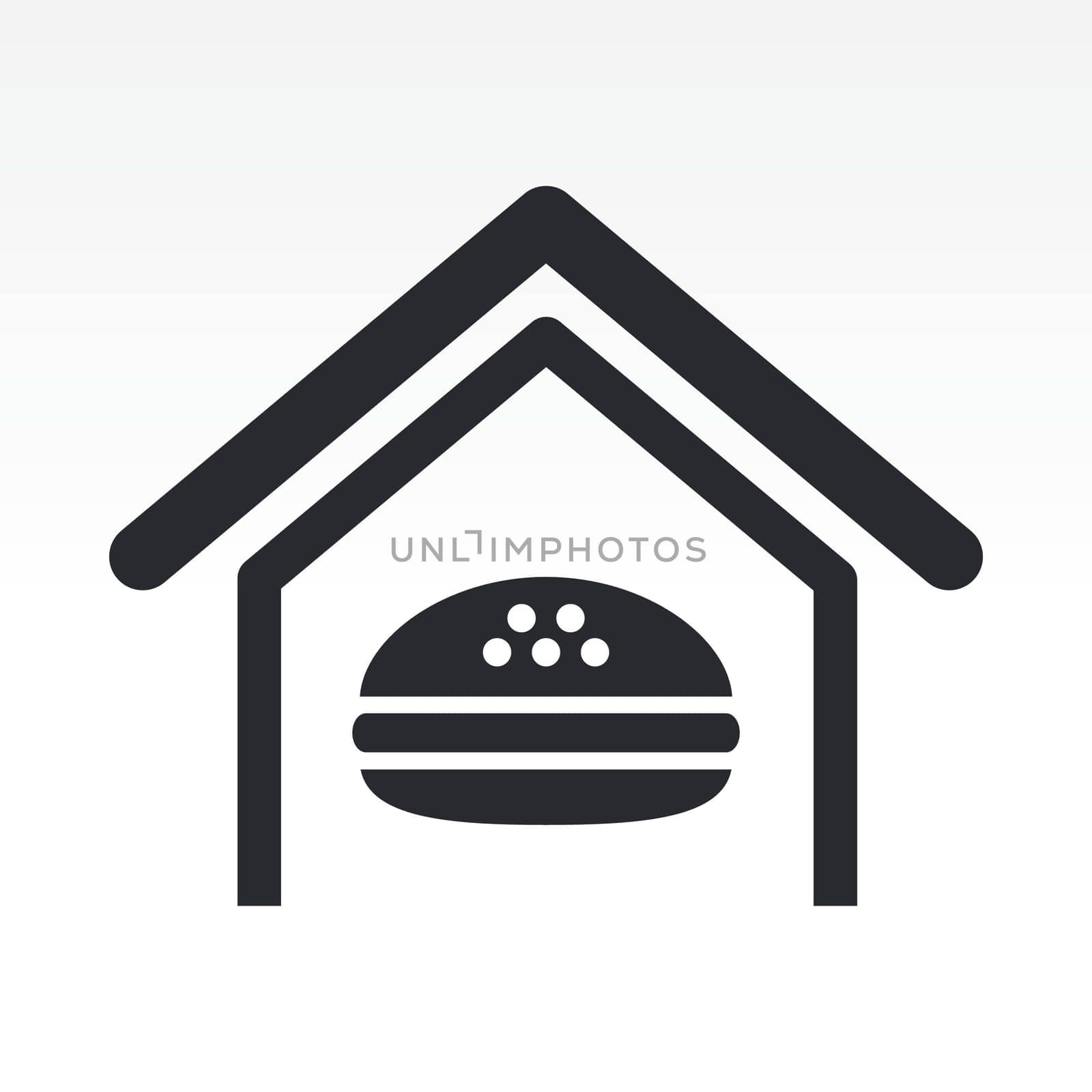 Vector illustration of single isolated fast-food icon