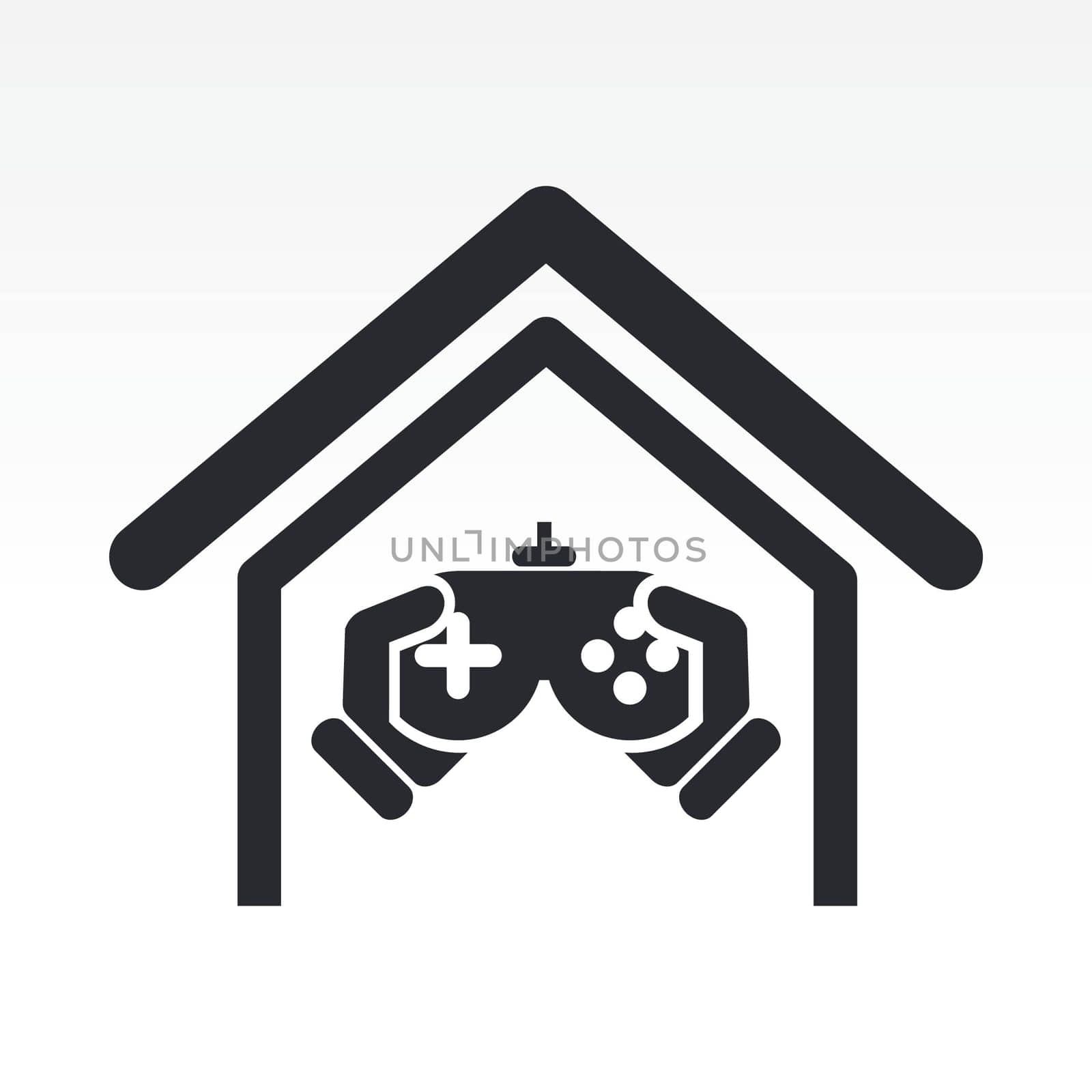 Vector illustration of single isolated videogame icon