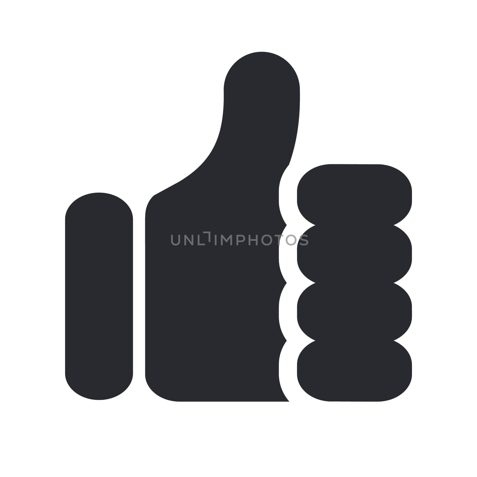 Vector illustration of single isolated approval icon