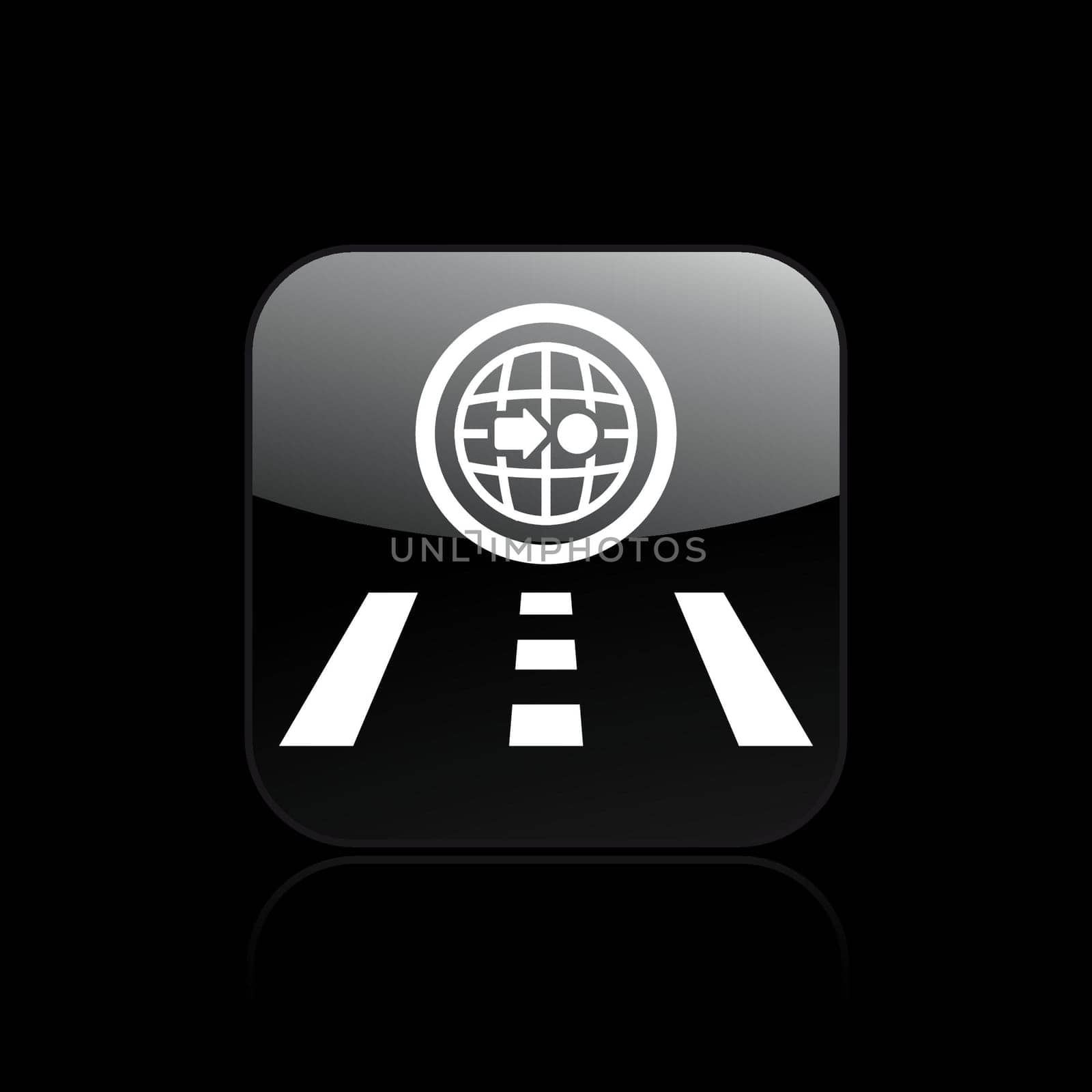Vector illustration of single navigate icon