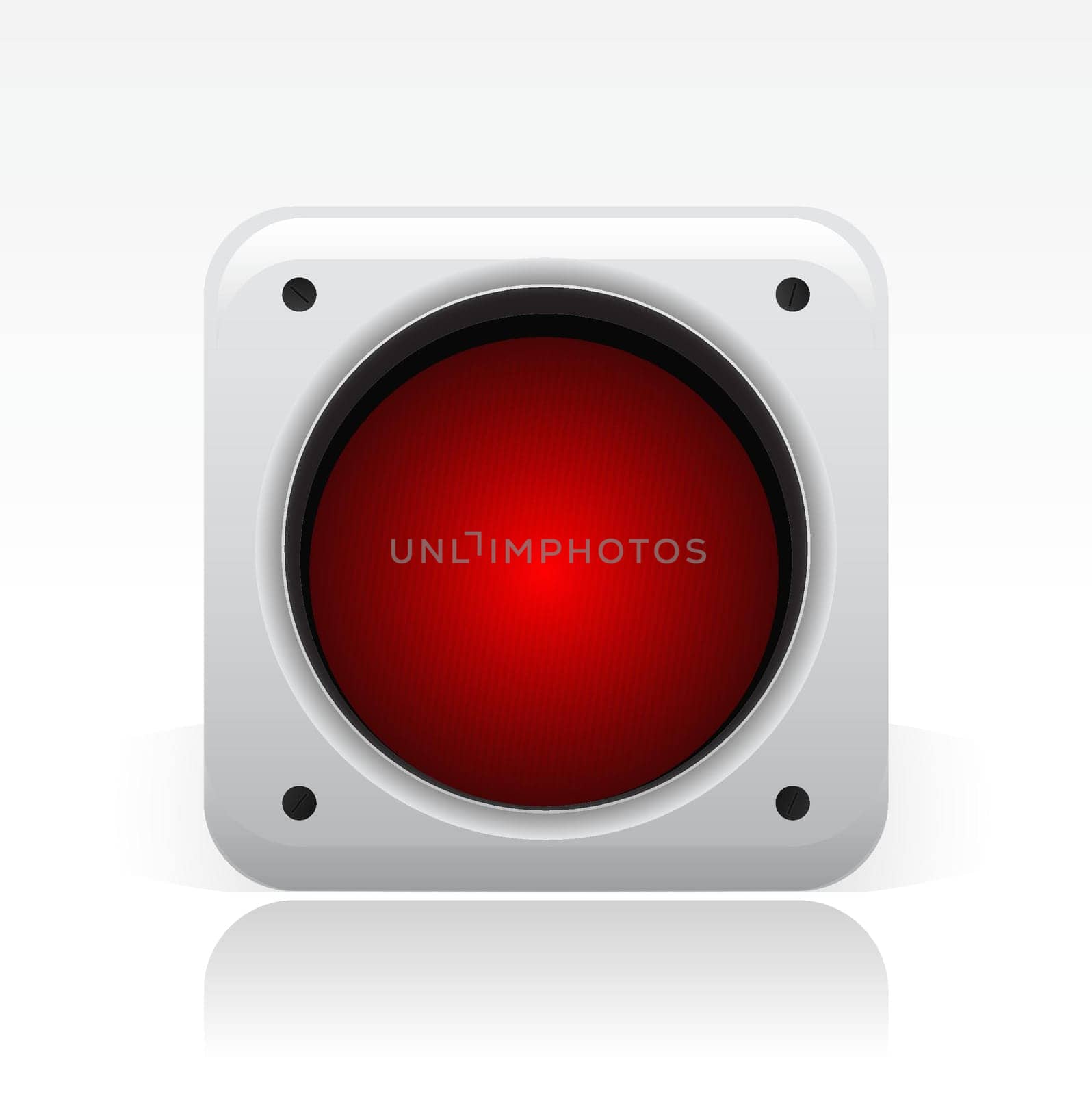 Vector illustration of single isolated traffic light icon