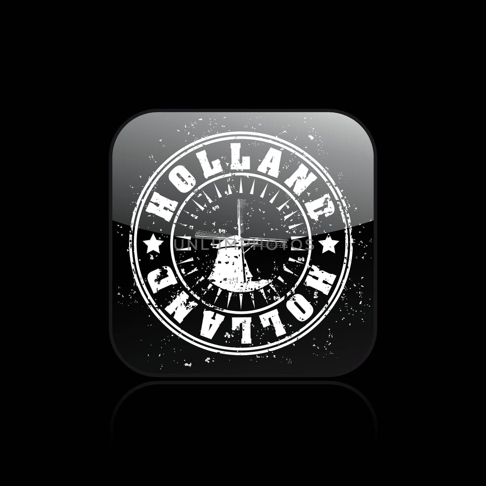 Vector illustration of single isolated Holland icon