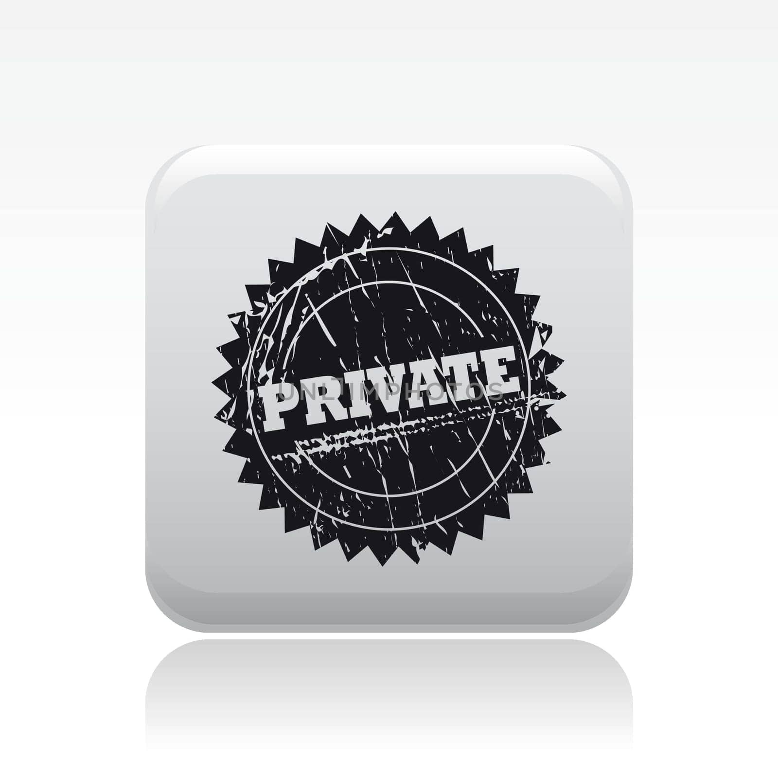 Vector illustration of single isolated privacy icon