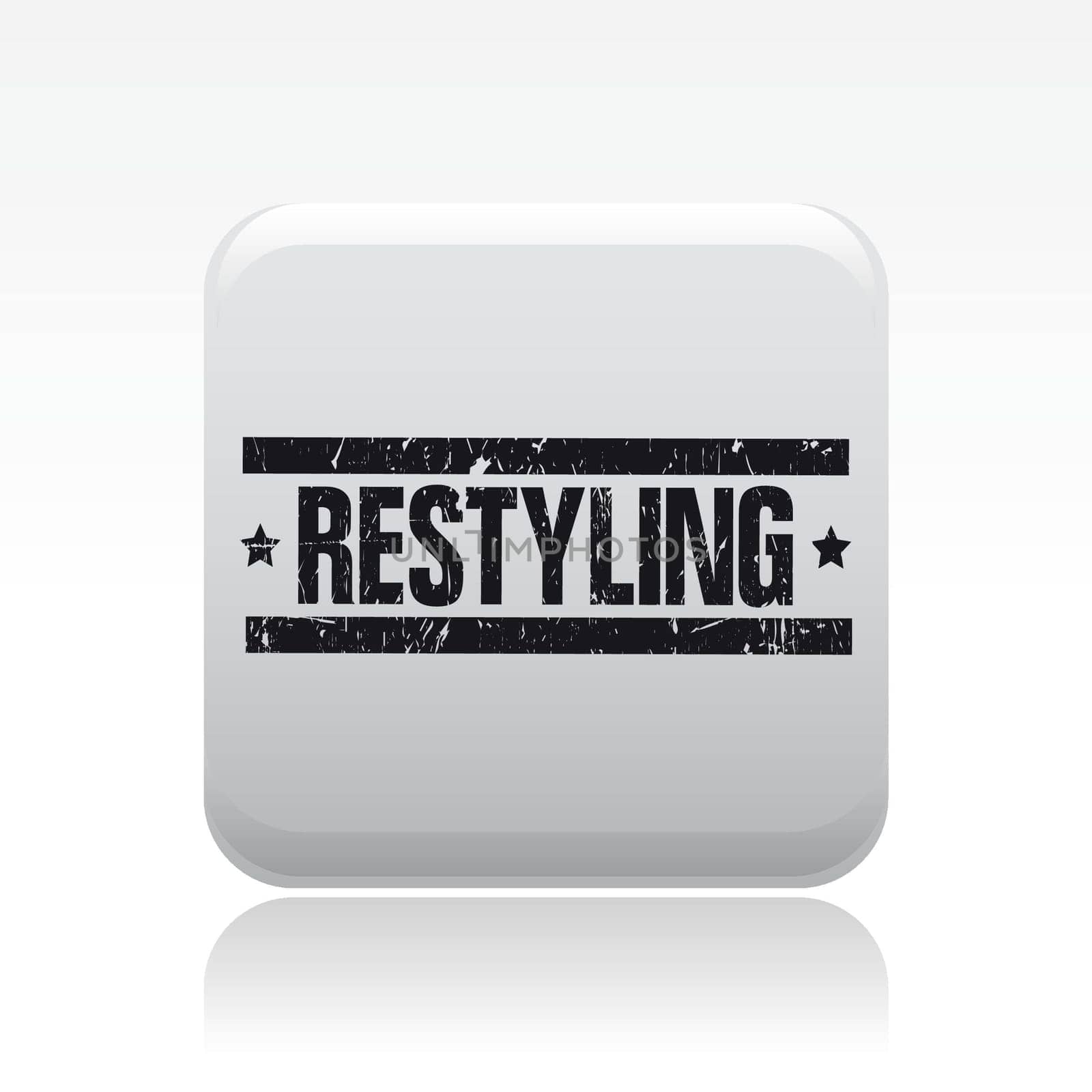 Vector illustration of single isolated restyling icon