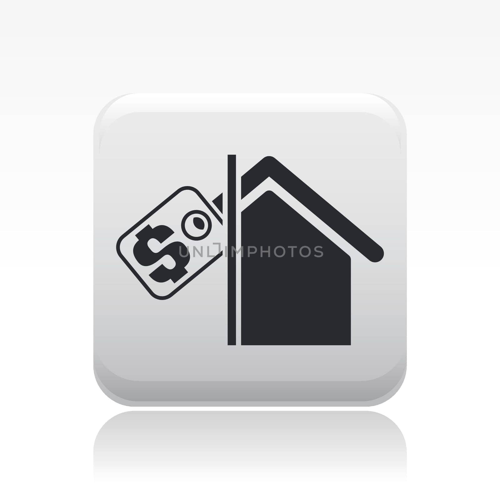 Vector illustration of single isolated real estate icon