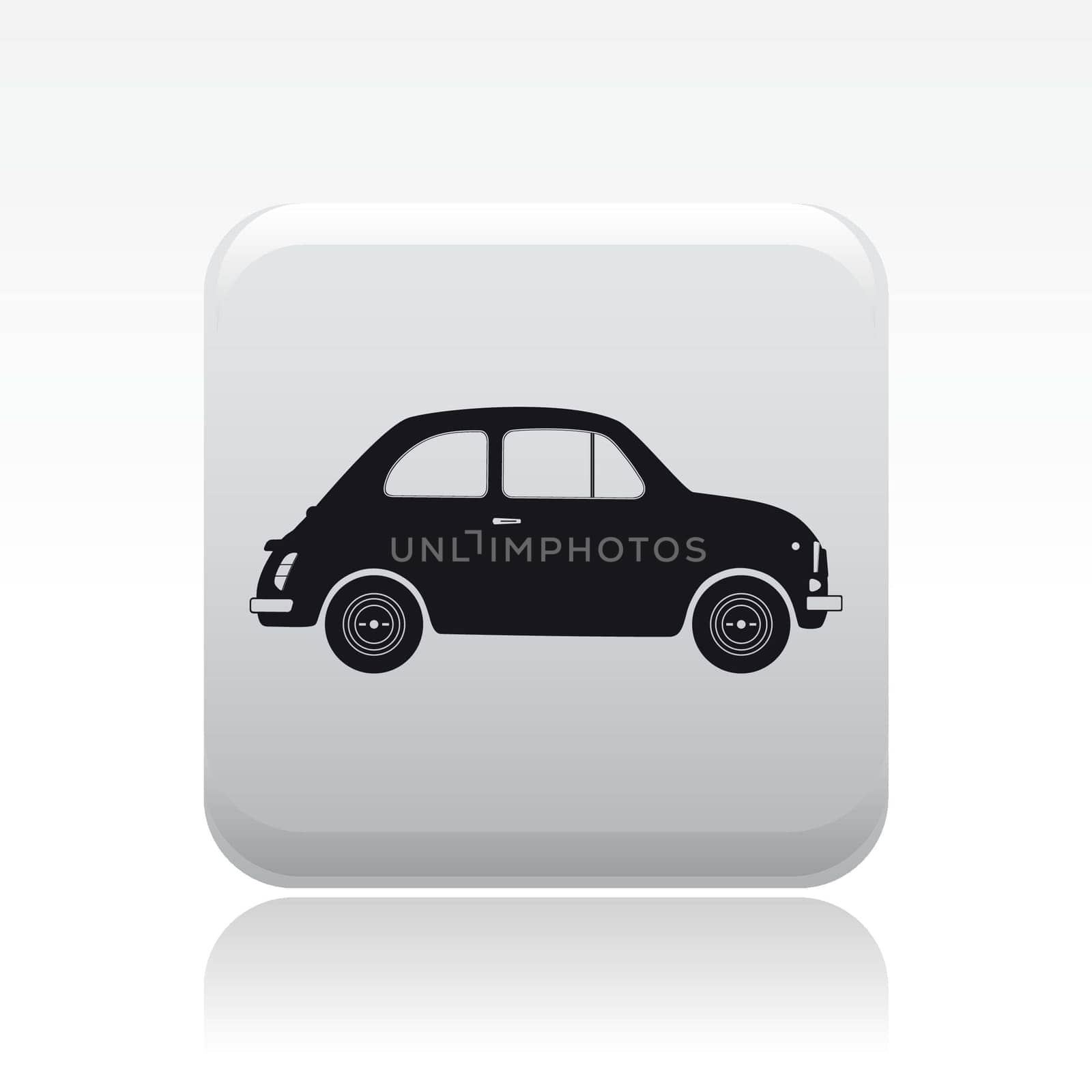 Vector illustration of single isolated car icon
