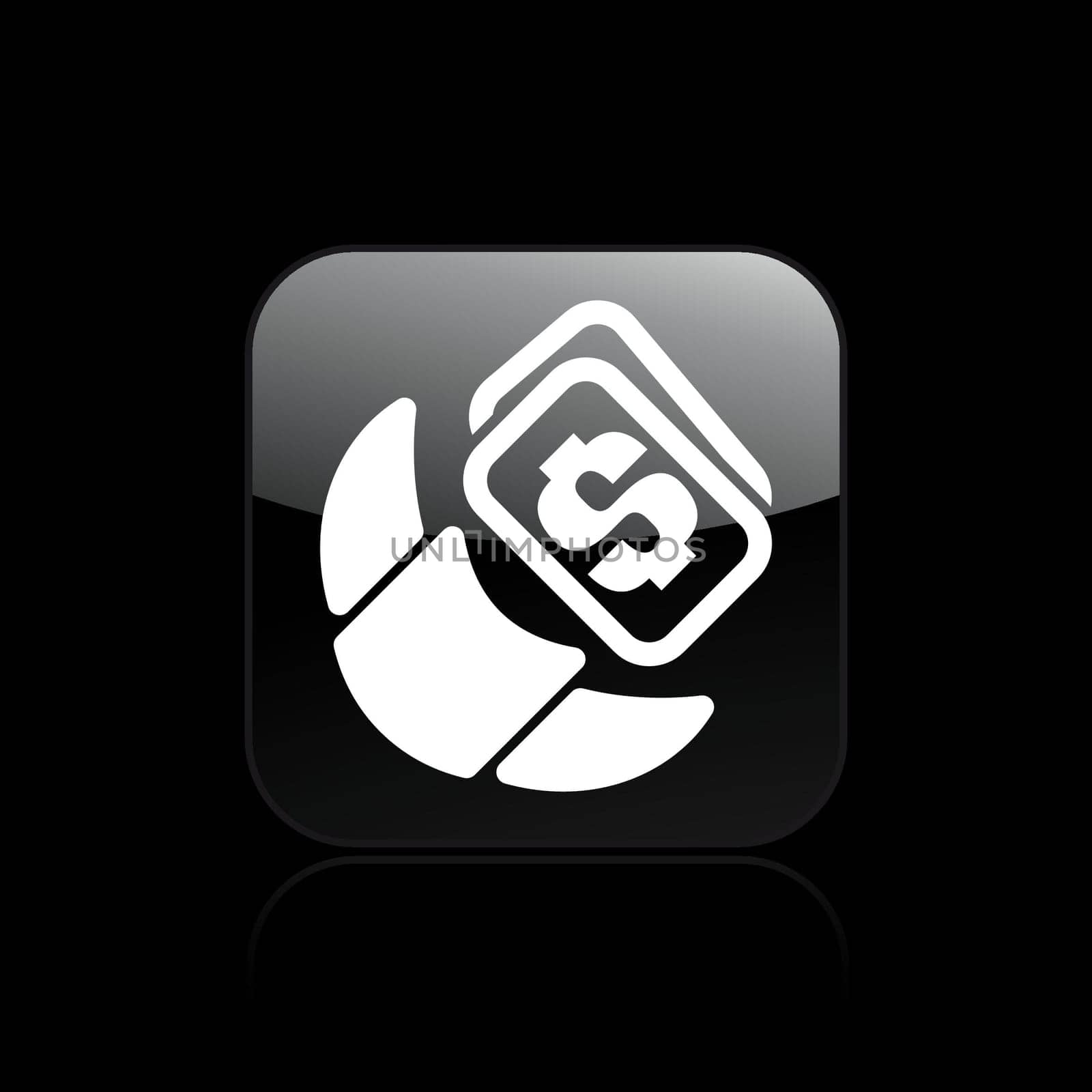 Vector illustration of single isolated croissant price icon