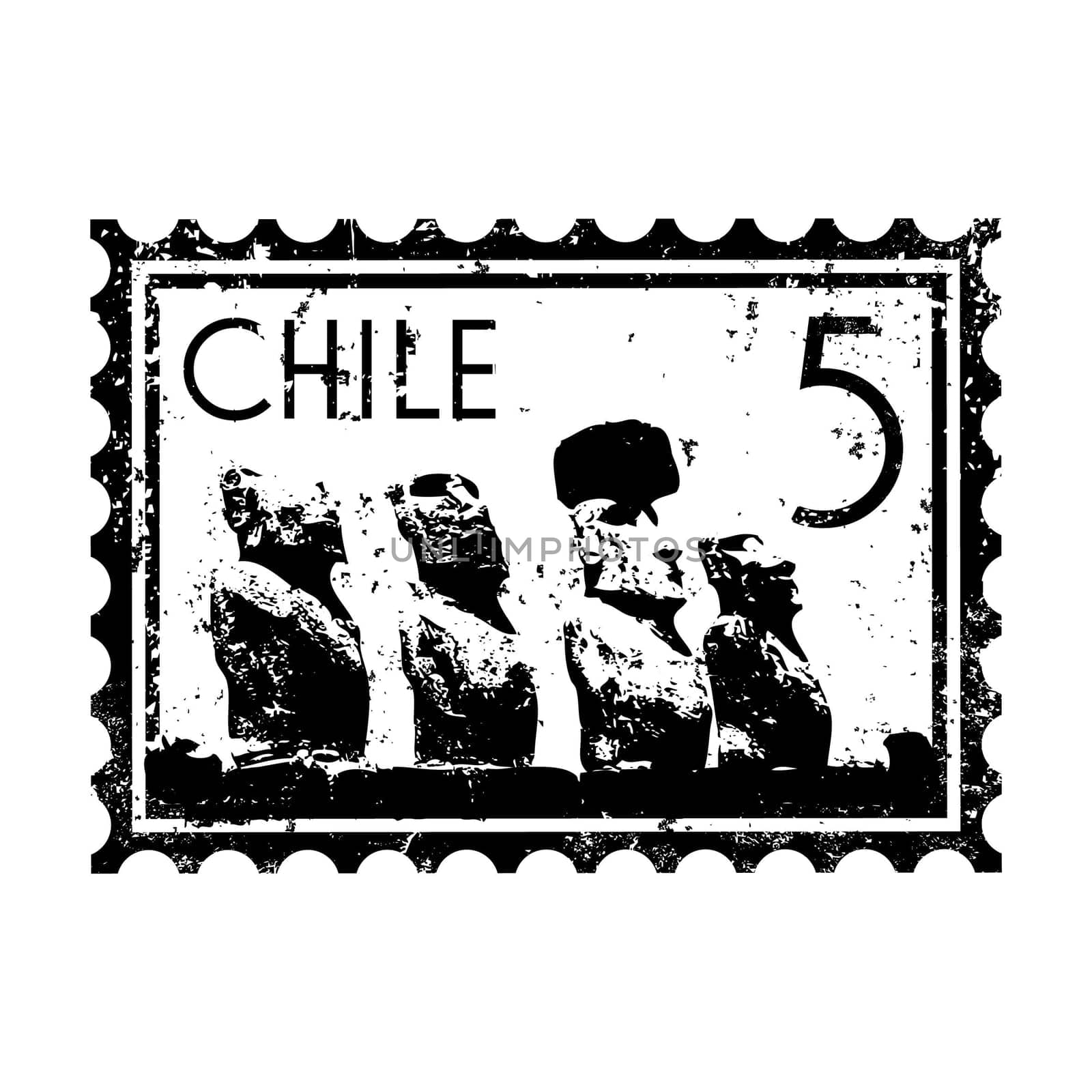 Vector illustration of single isolated Chile icon