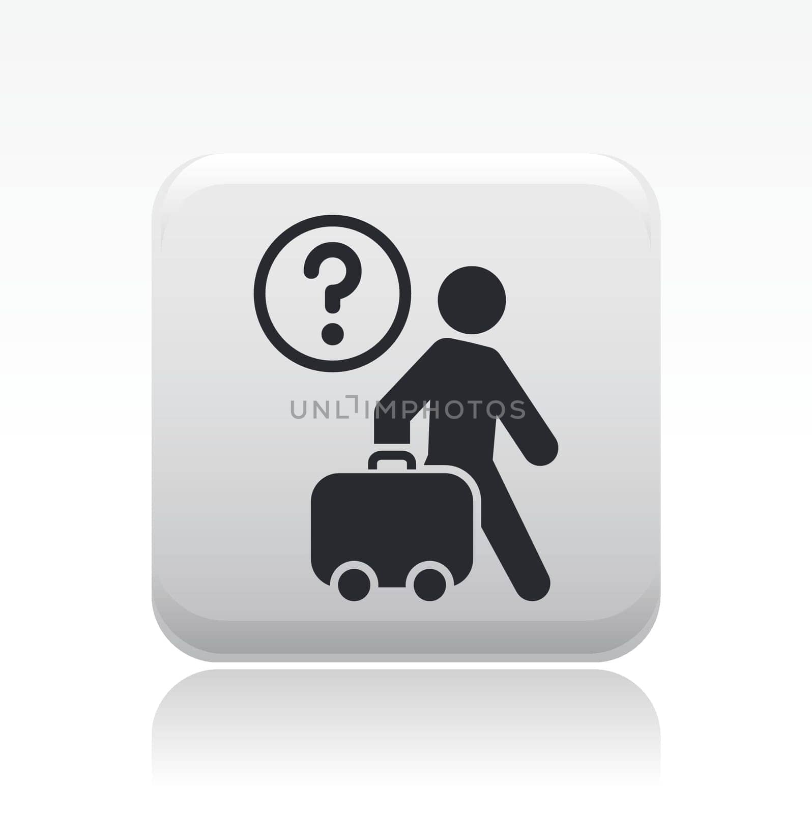 Vector illustration of single isolated travel icon