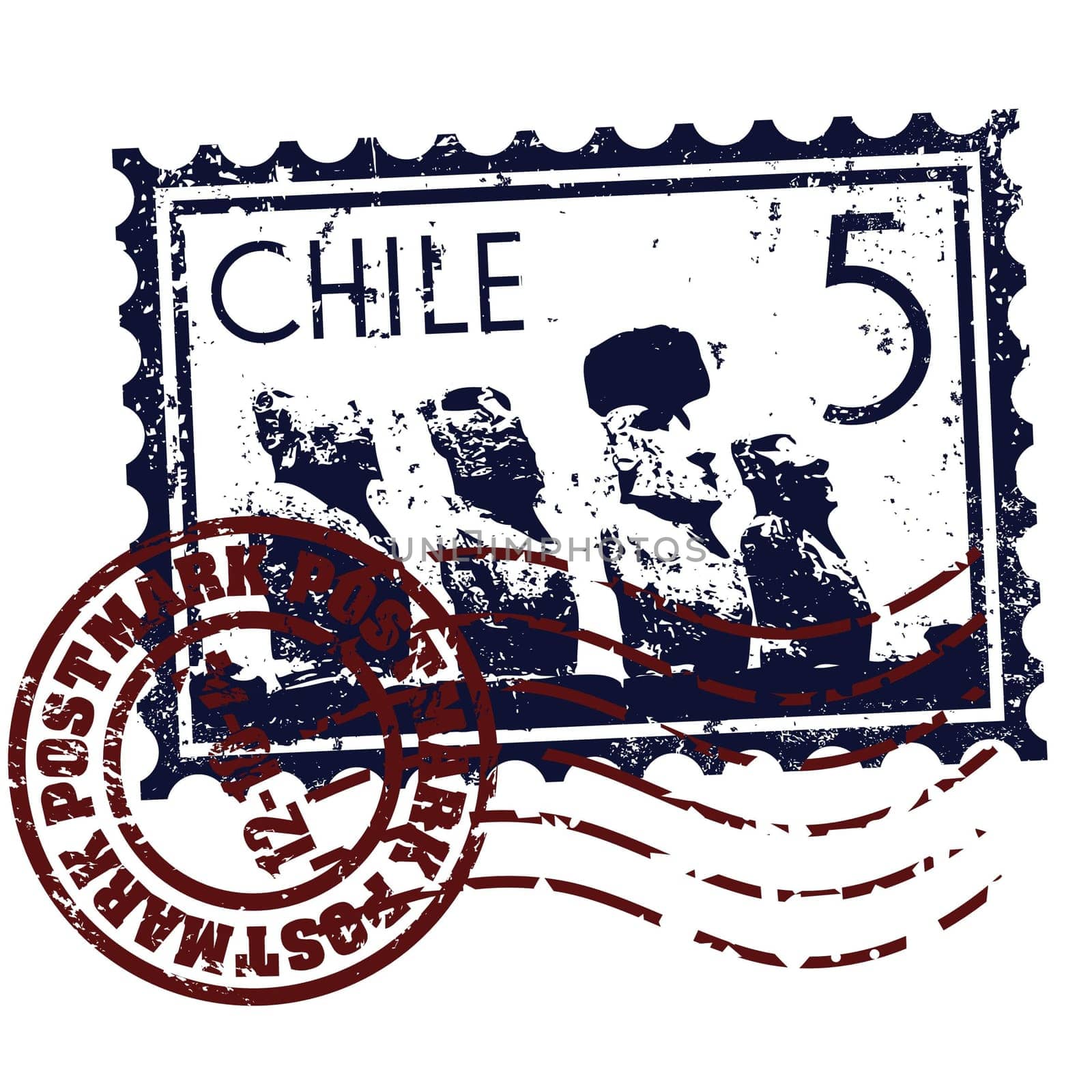 Vector illustration of single isolated Chile icon