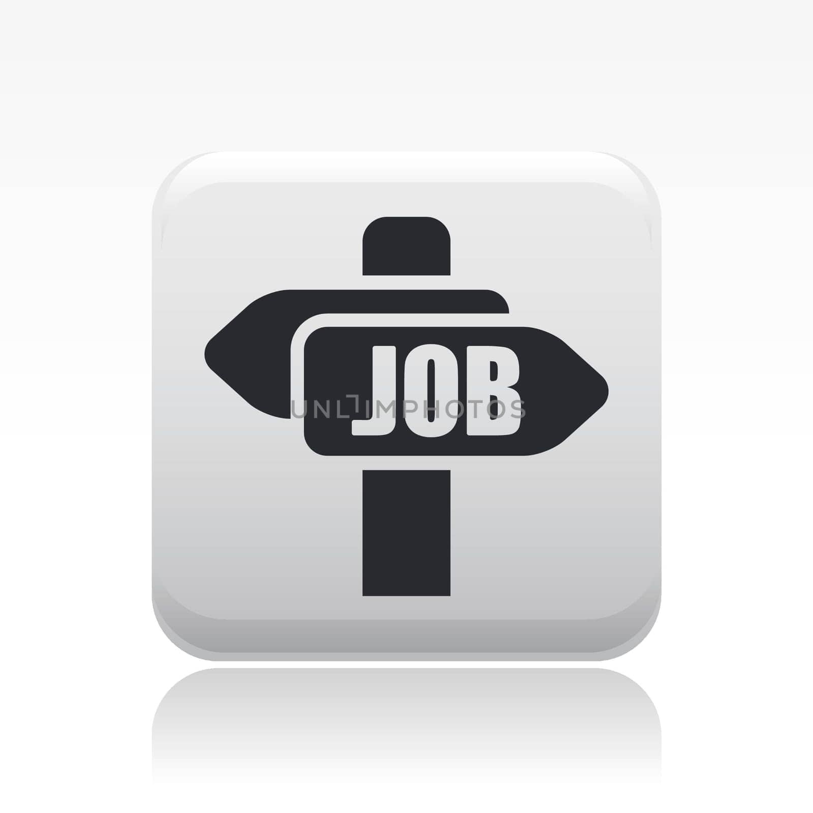Vector illustration of single isolated job icon
