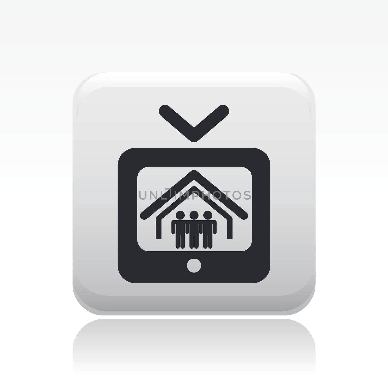 Vector illustration of single isolated reality icon