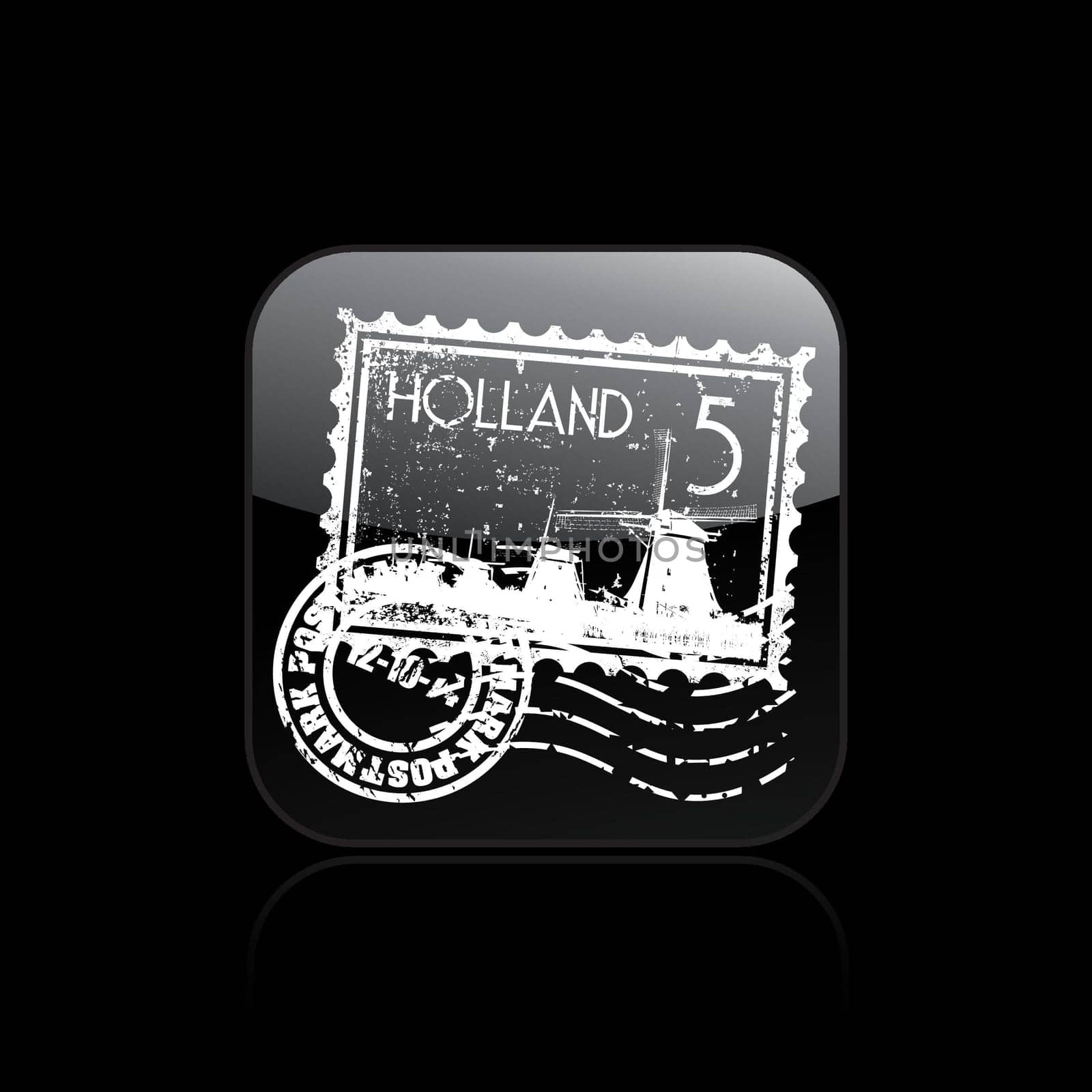 Vector illustration of single isolated Holland icon