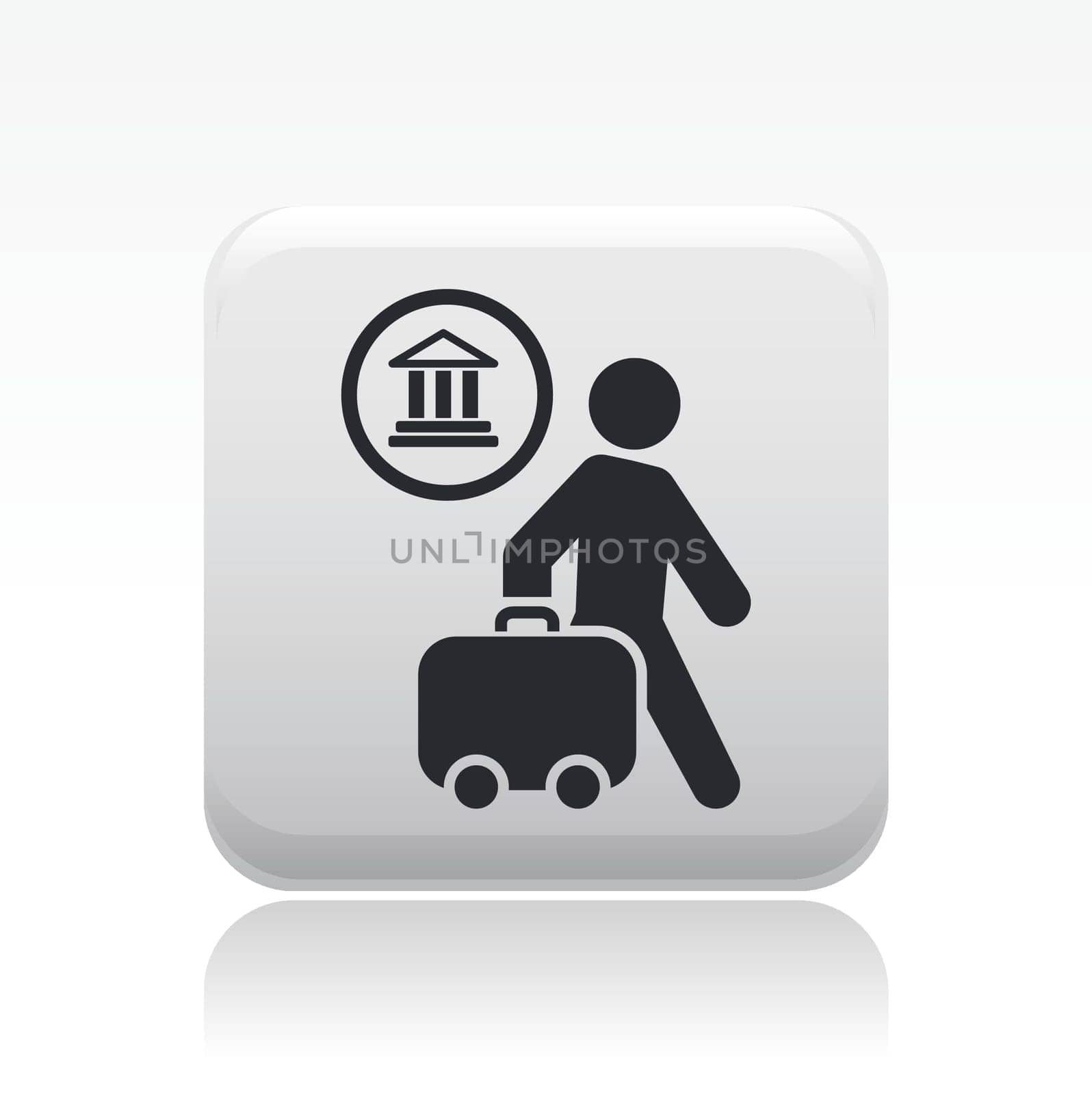 Vector illustration of single isolated travel icon