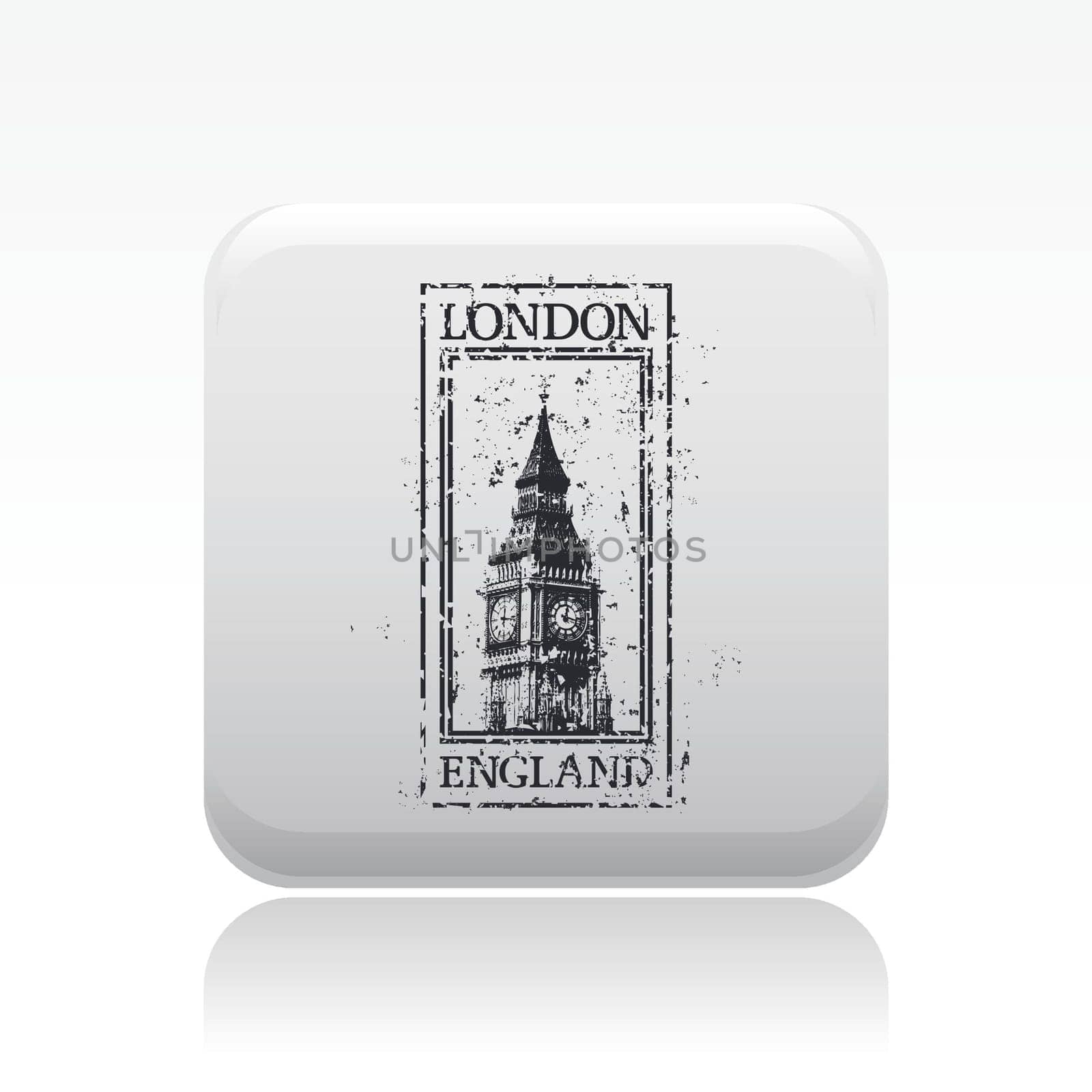 Vector illustration of single isolated London icon