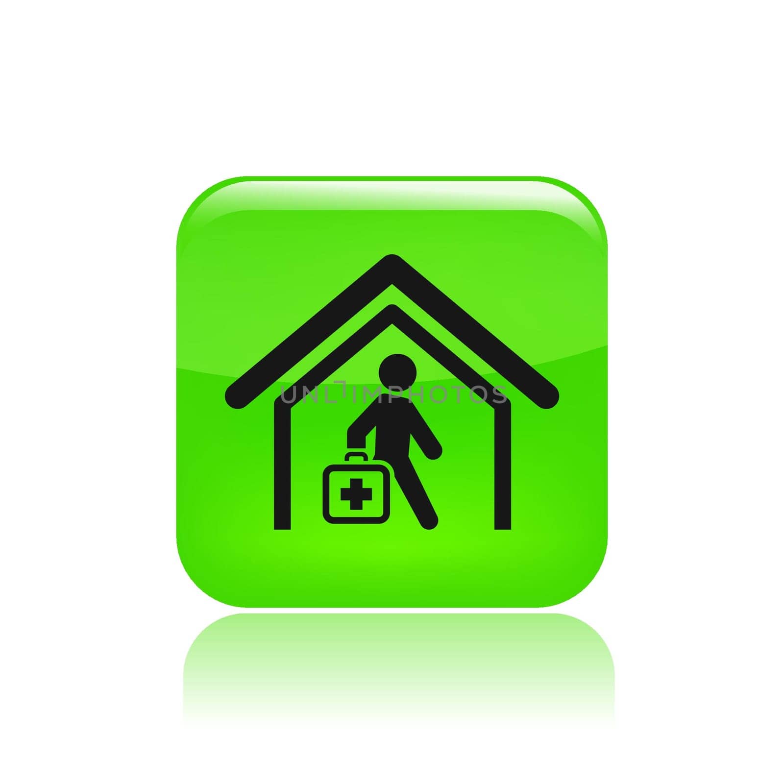 Vector illustration of single isolated medical icon