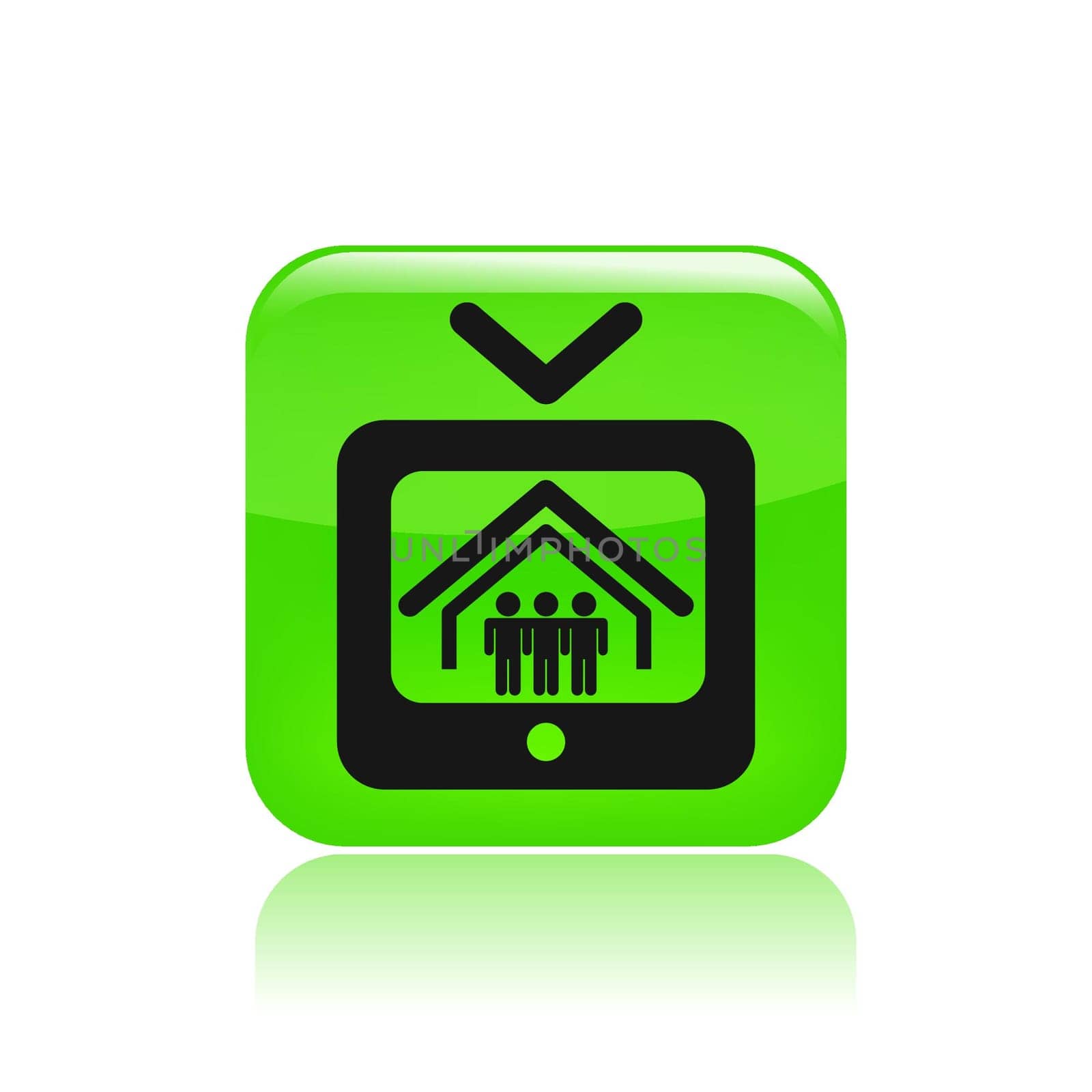 Vector illustration of single isolated reality-tv icon